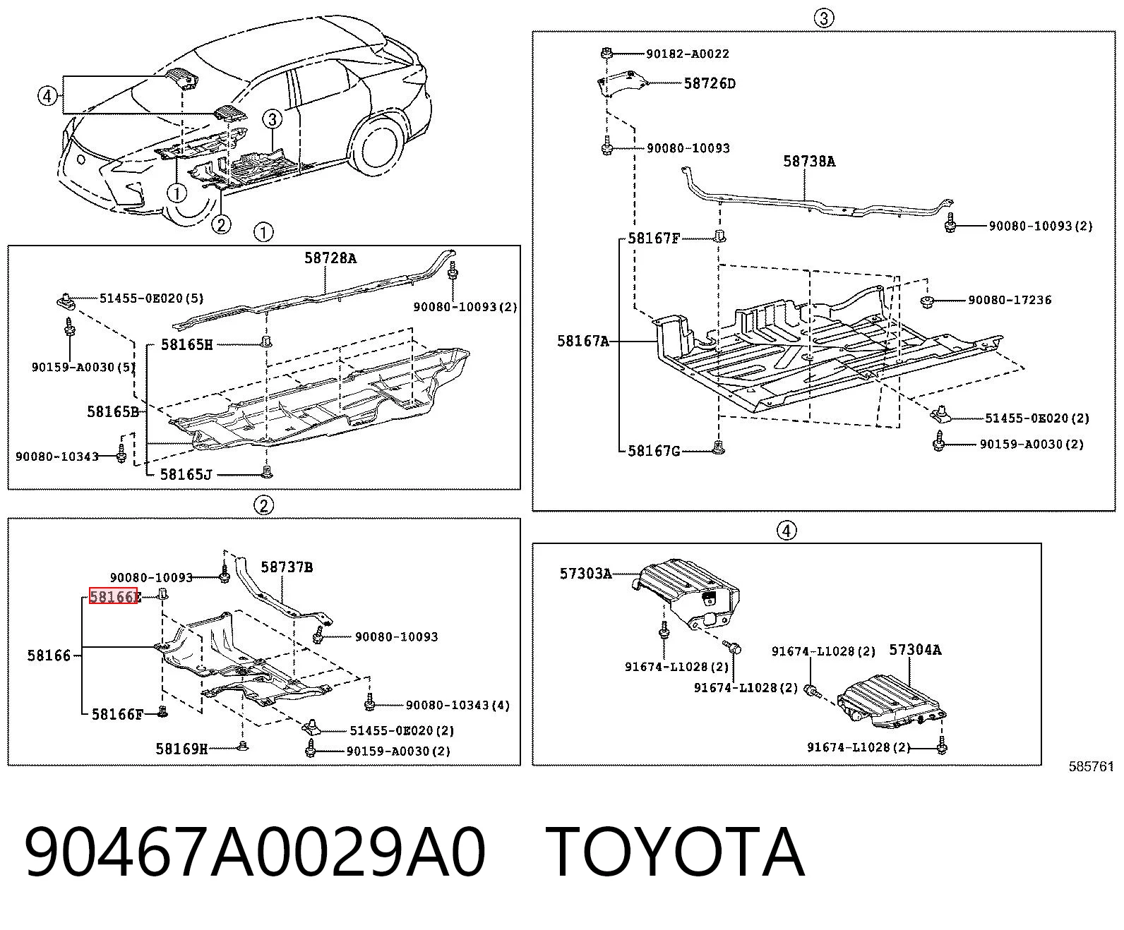 90467A0029A0 Toyota 