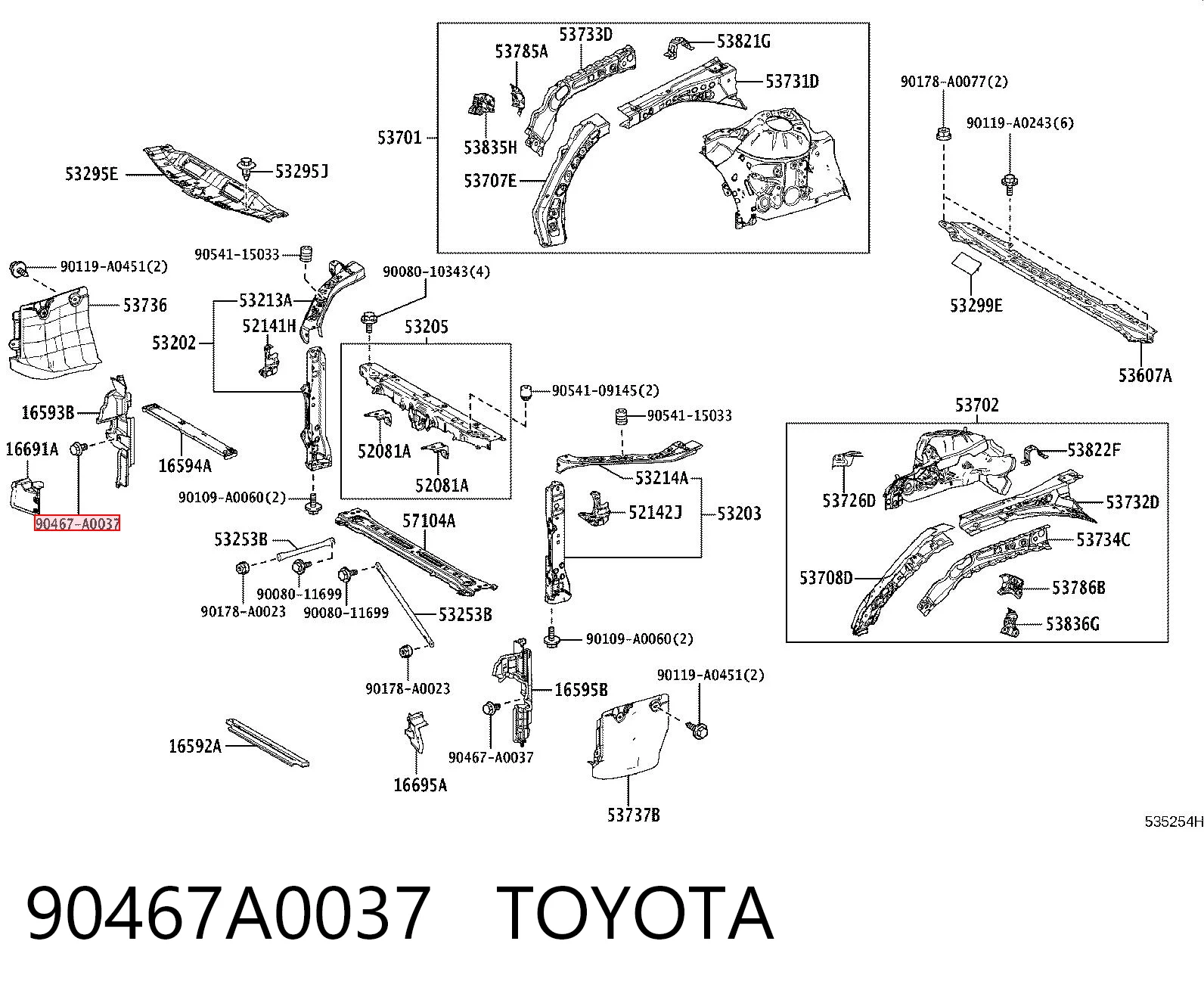 90467A0037 Toyota 