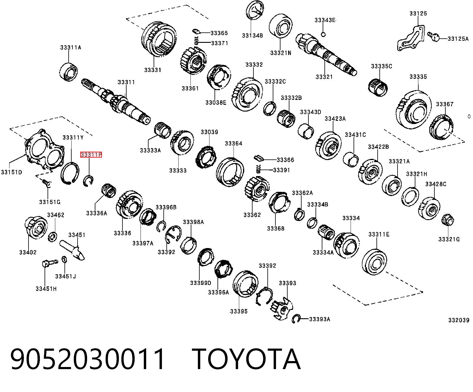 9052030011 Toyota