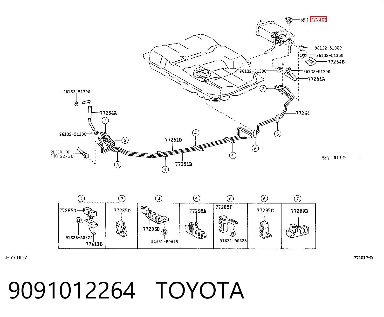 9091012264 Toyota 