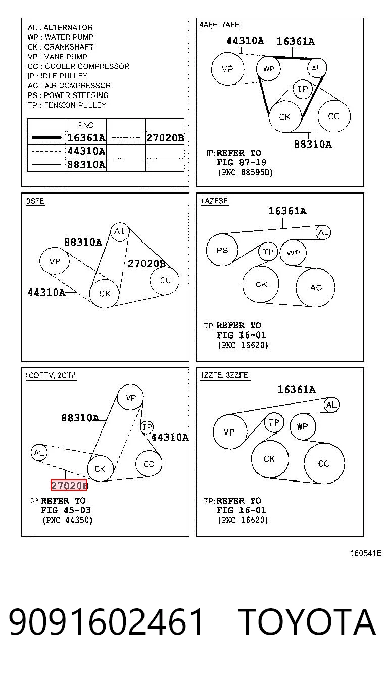 9091602461 Toyota