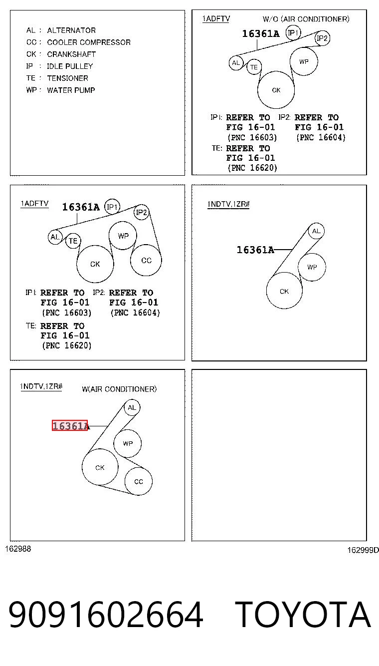 9091602664 Toyota Поликлиновый ремень