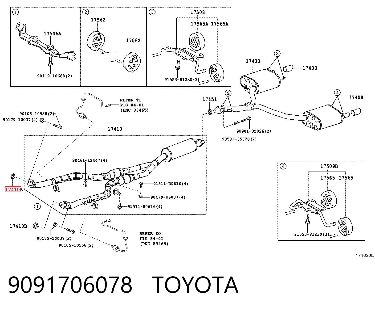 9091706078 Toyota Прокладка штанов
