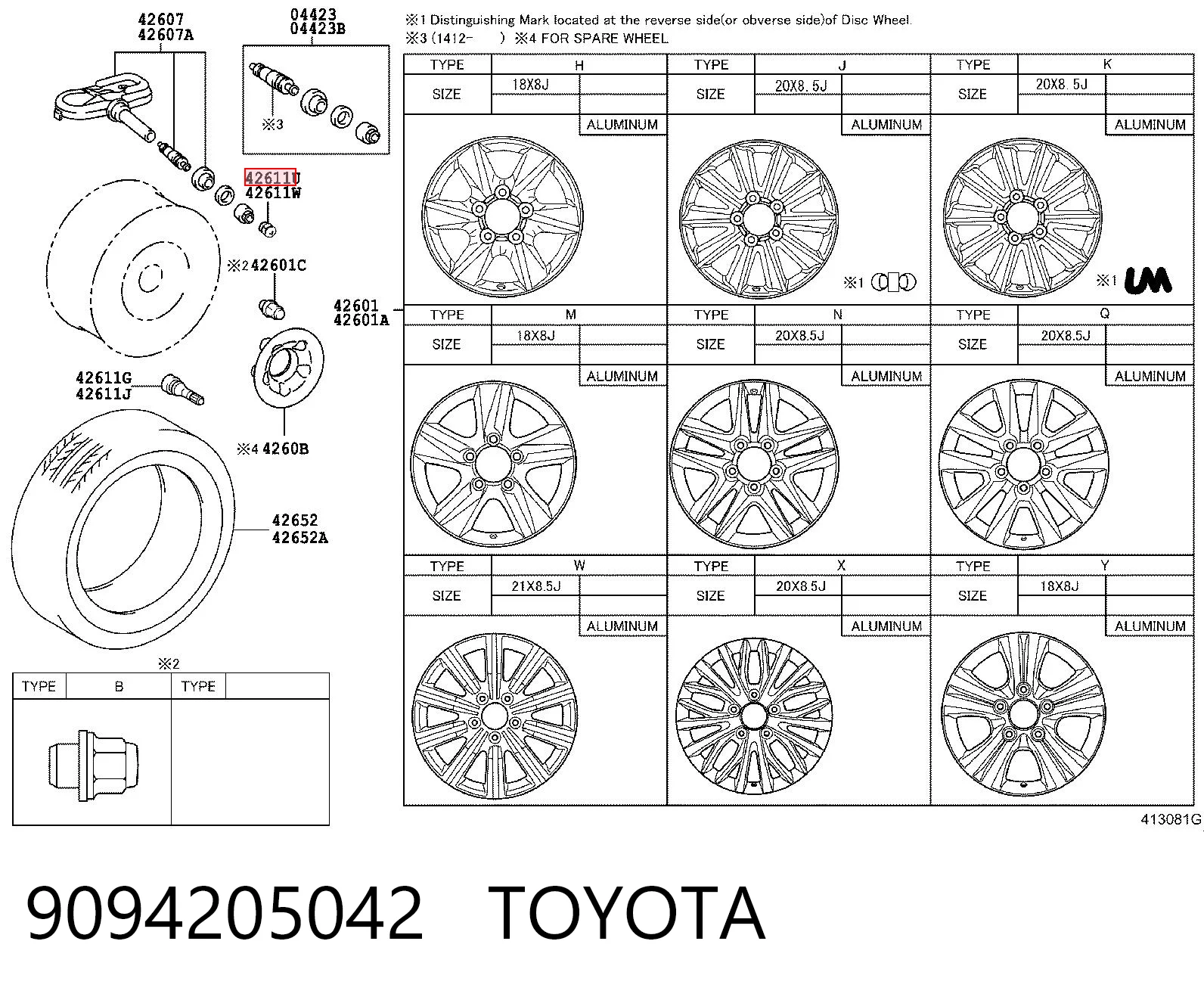 9094205042 Toyota 