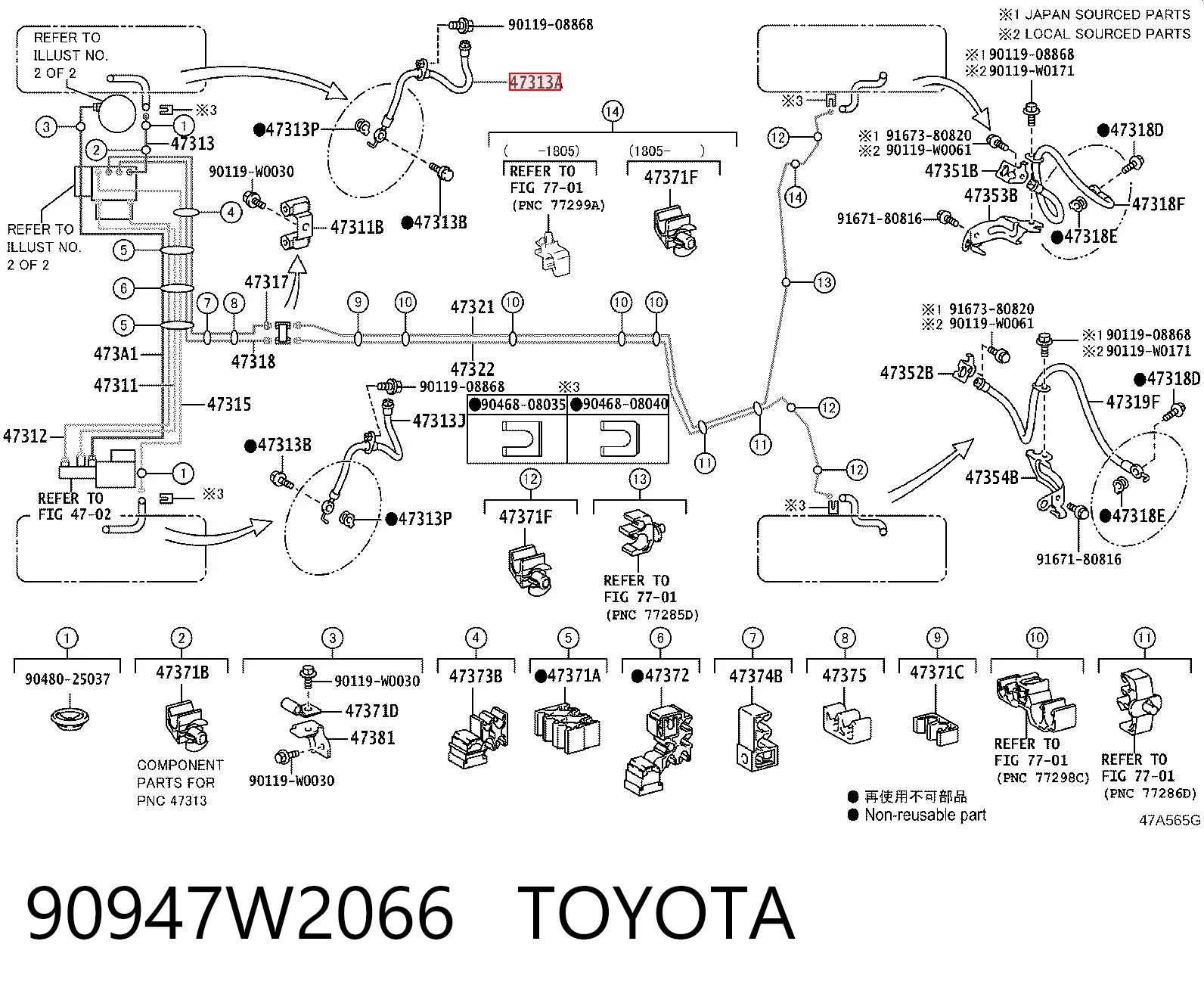 90947W2066 Toyota 