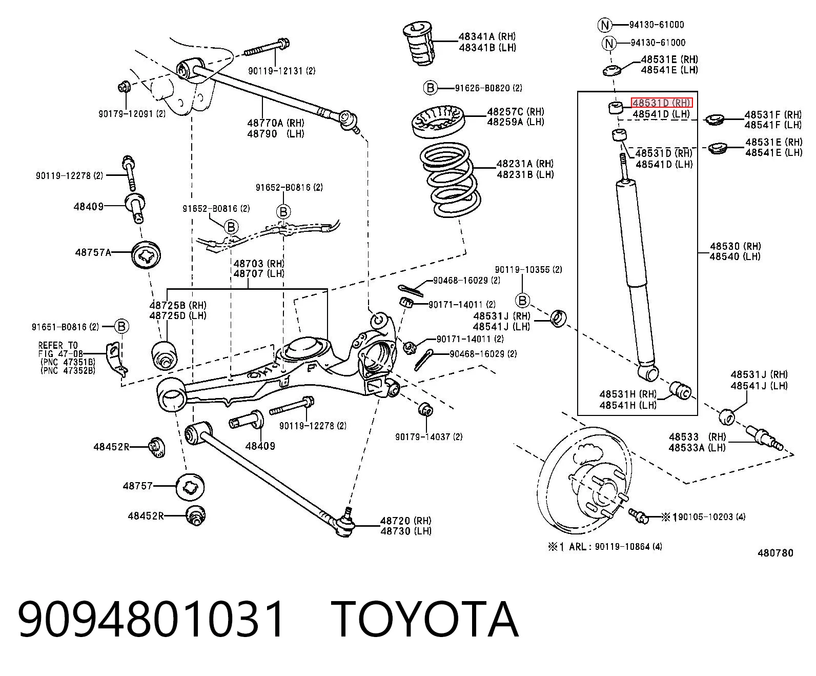 NMS1365 NIPPON MOTORS Втулка штока амортизатора переднего