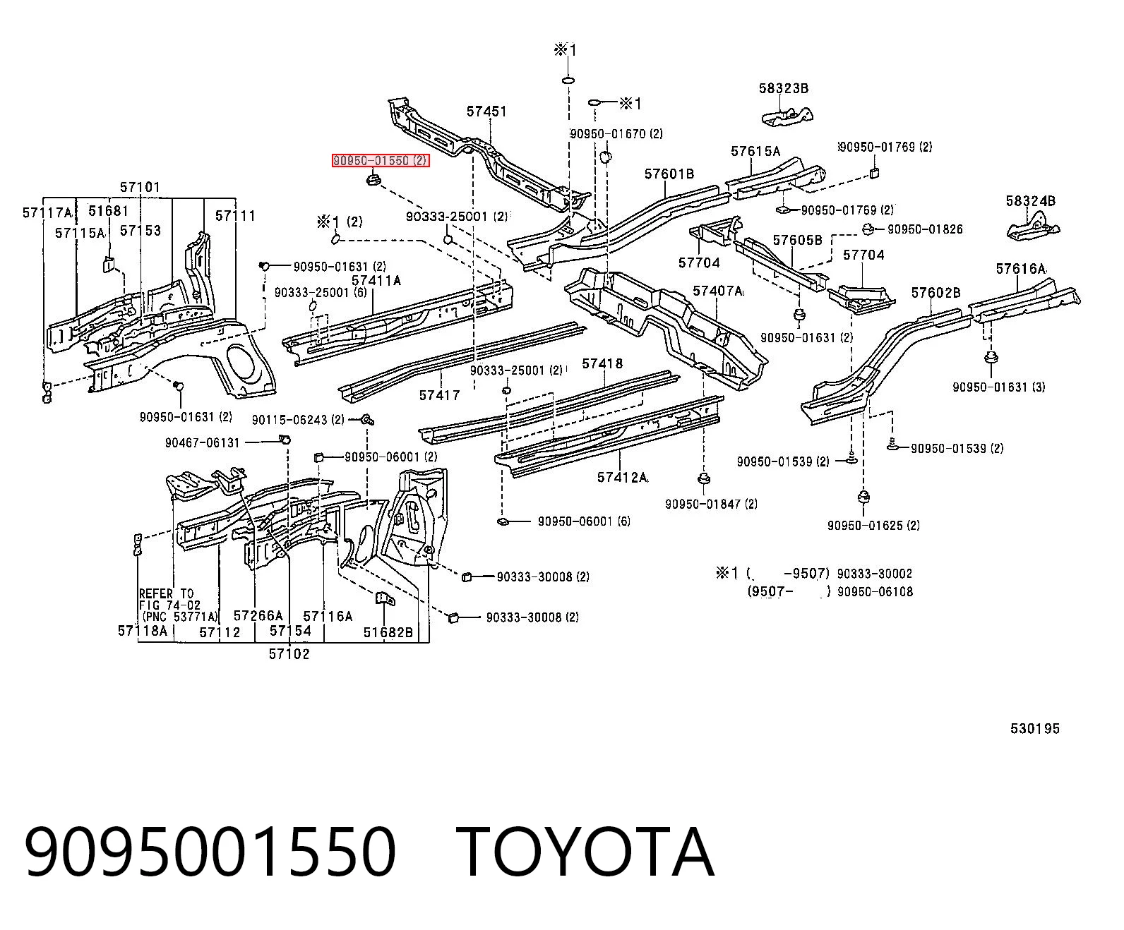 9095001550 Toyota