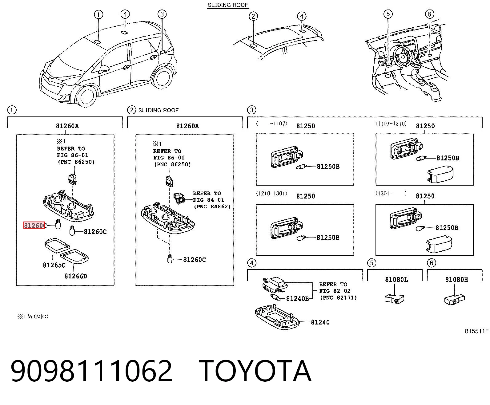 9098111062 Toyota 