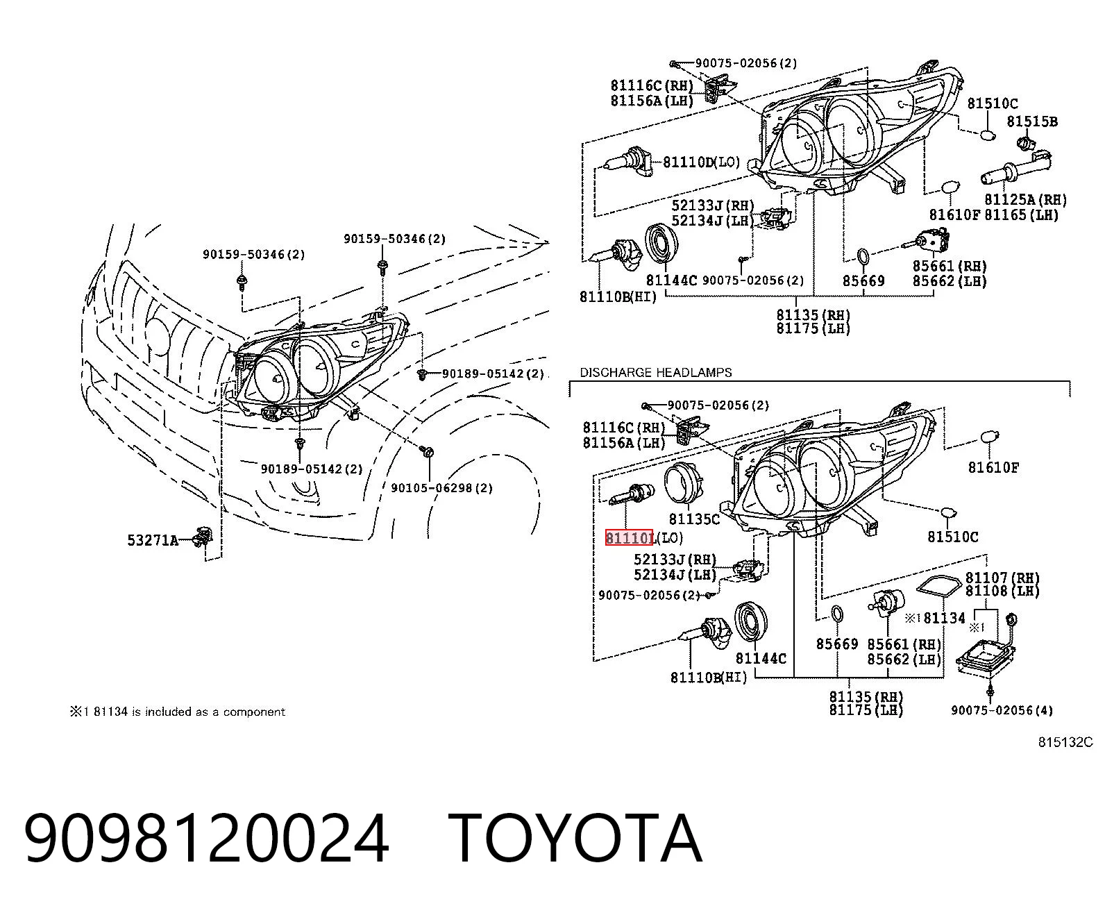 9098120024 Toyota Биксенон