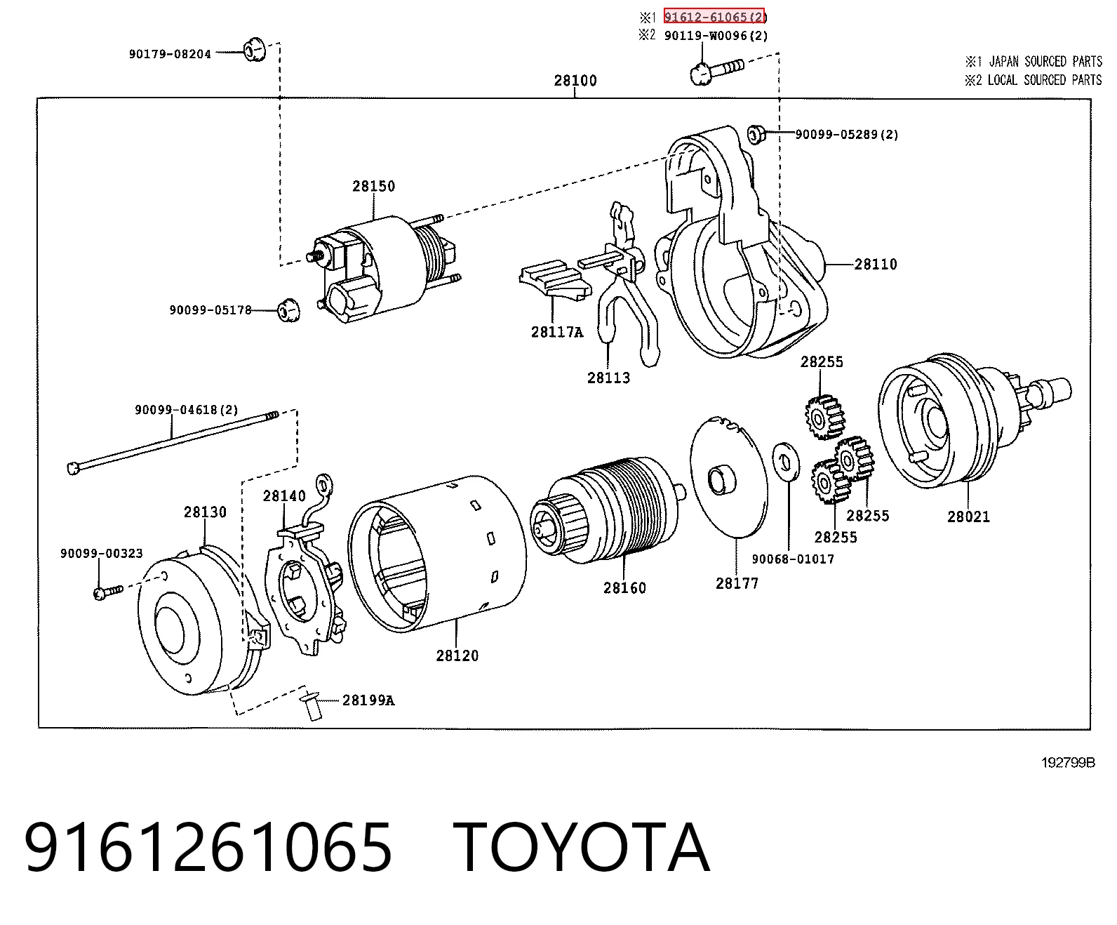 9161261065 Toyota