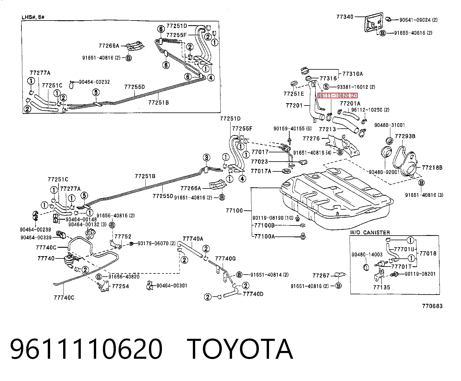 9611110620 Toyota