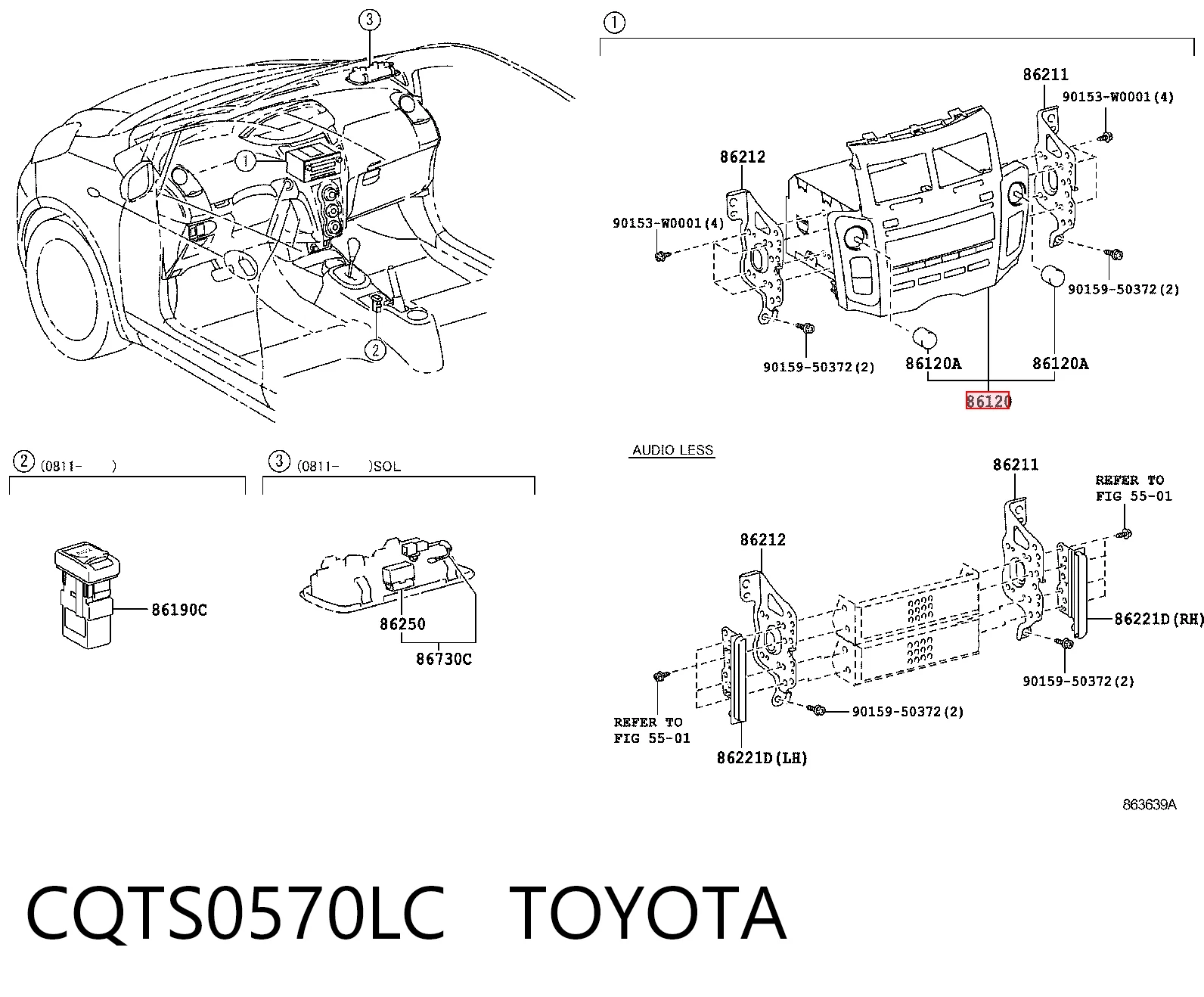 Радиоприемник на Toyota Yaris  SP90