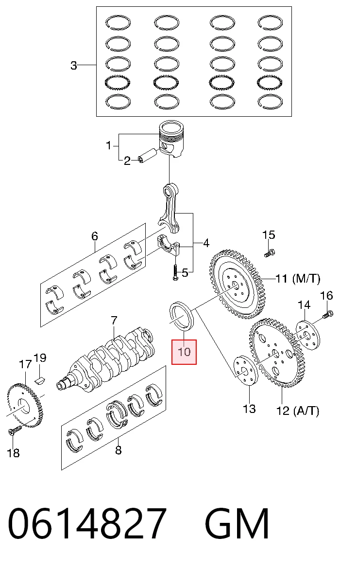 Сальник коленвала задний 8902984080 Isuzu