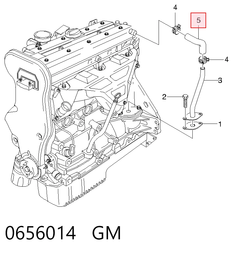 Шланг для удаления воздуха на Opel Omega B 25, 26, 27