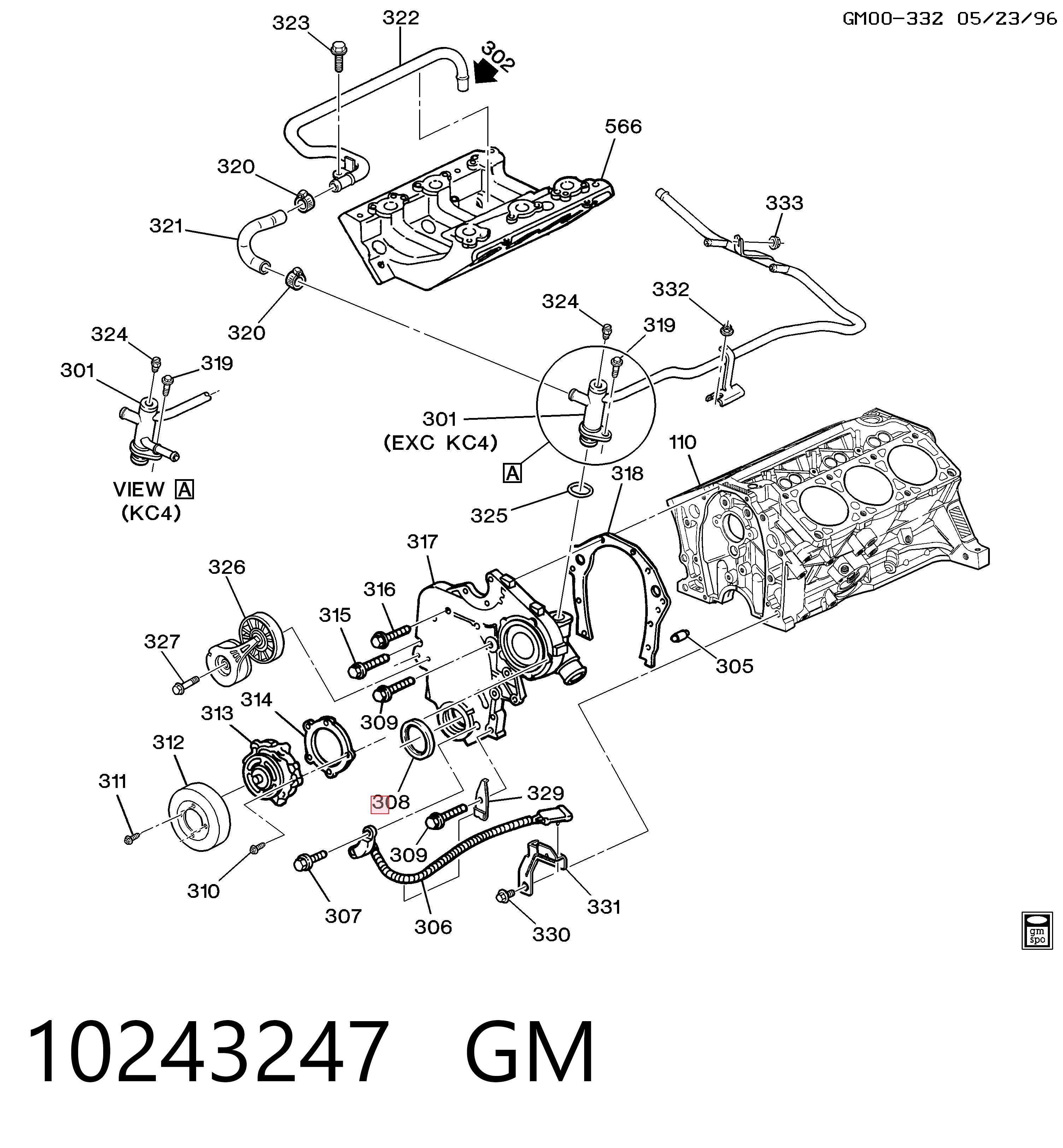 Сальник коленчатого вала Opel 10128316 цена, от 14.75 USD
