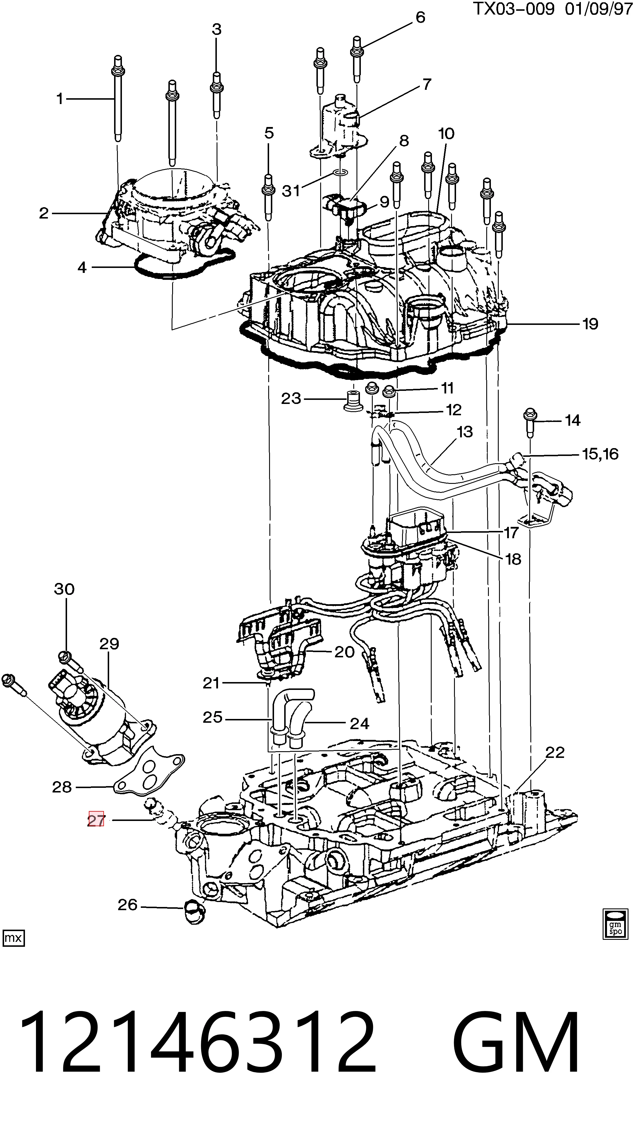 12146312 General Motors Термовыключатель