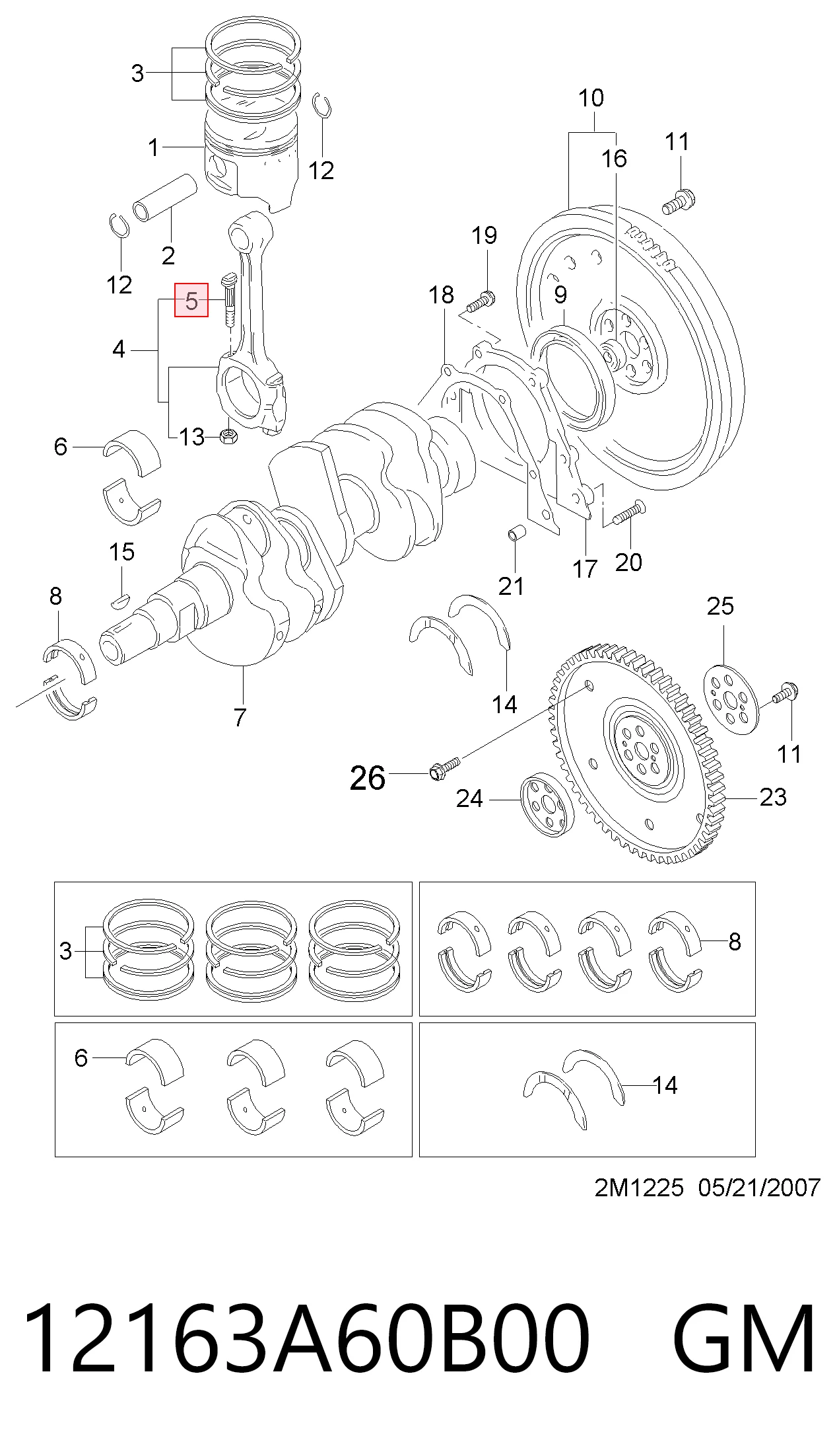 94580114 Peugeot/Citroen Болты для крепления шатунов