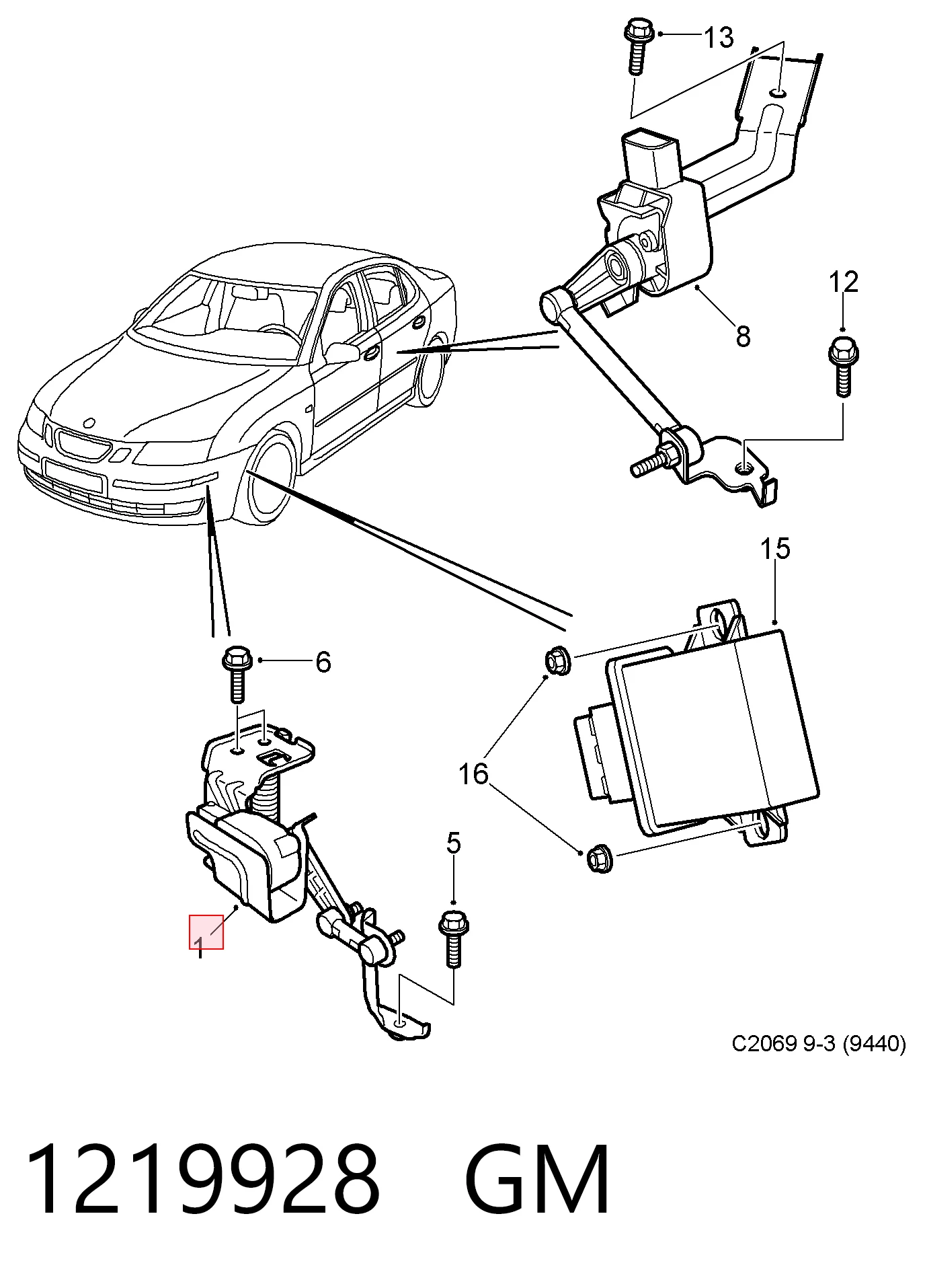 Купить 93187465 Peugeot/Citroen Провод фары