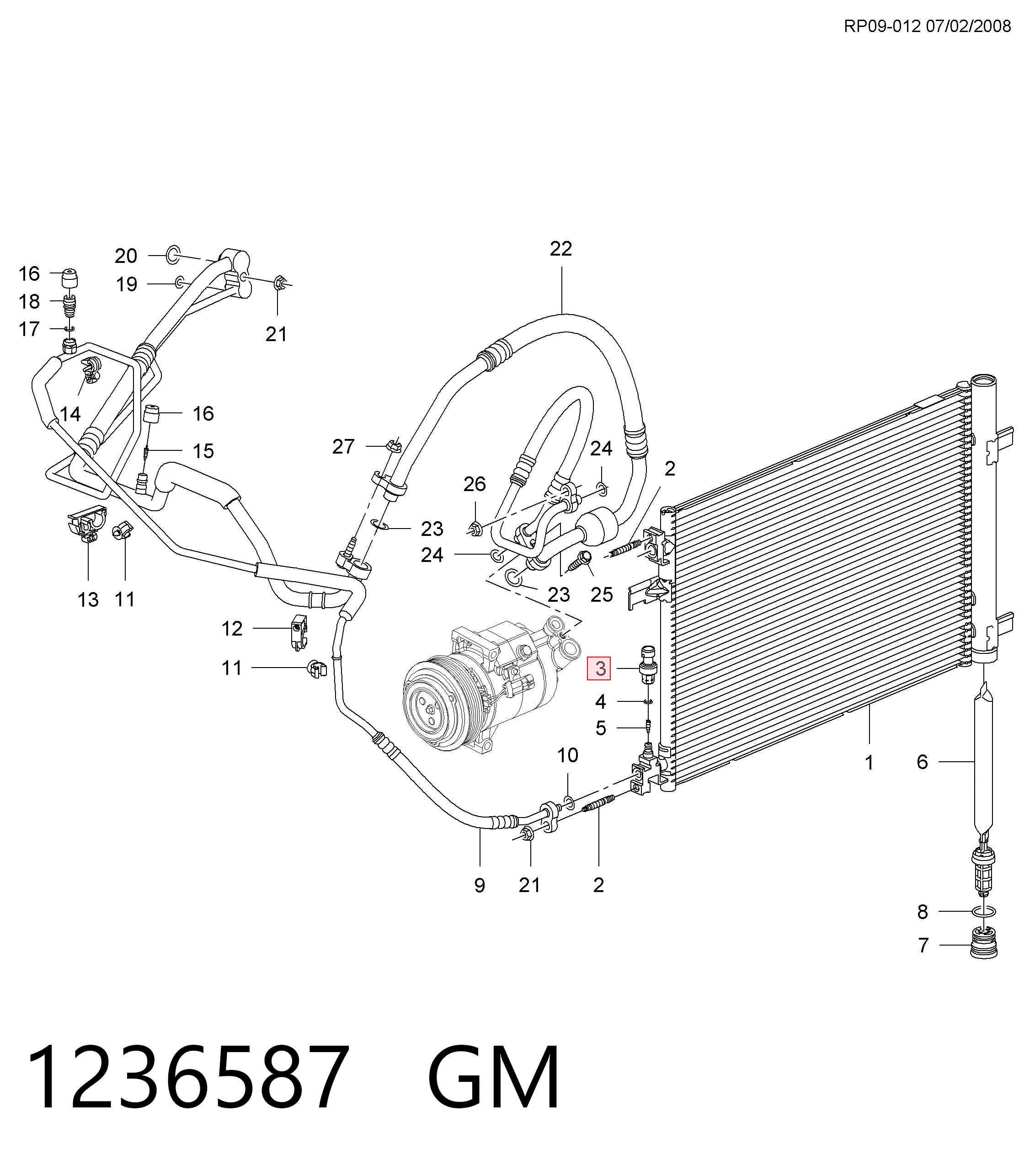 Датчик кондиционера Standard PCS174