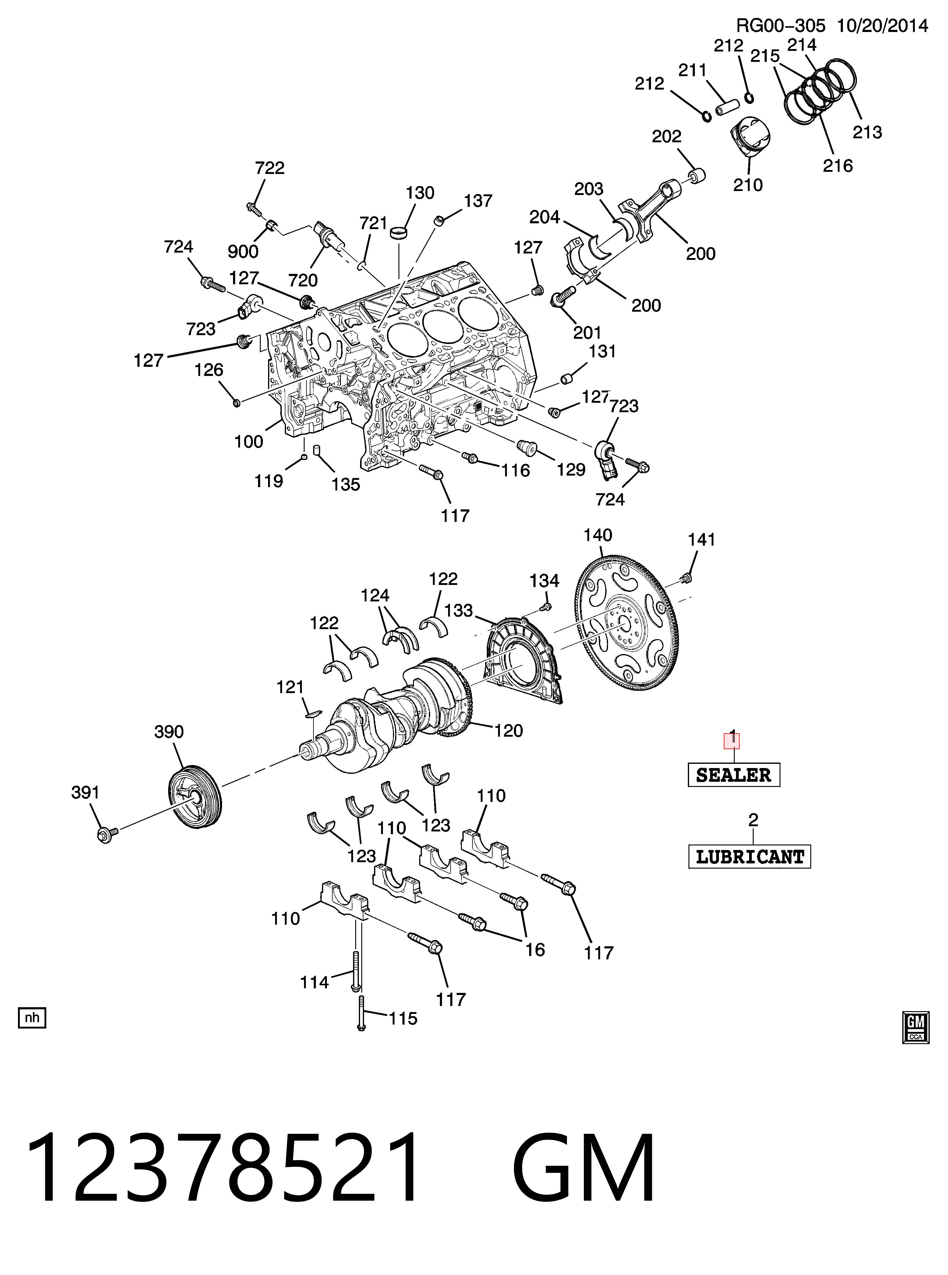 12378521 General Motors Силиконовый нейтральный клей-герметик, медный, высокотемпературный