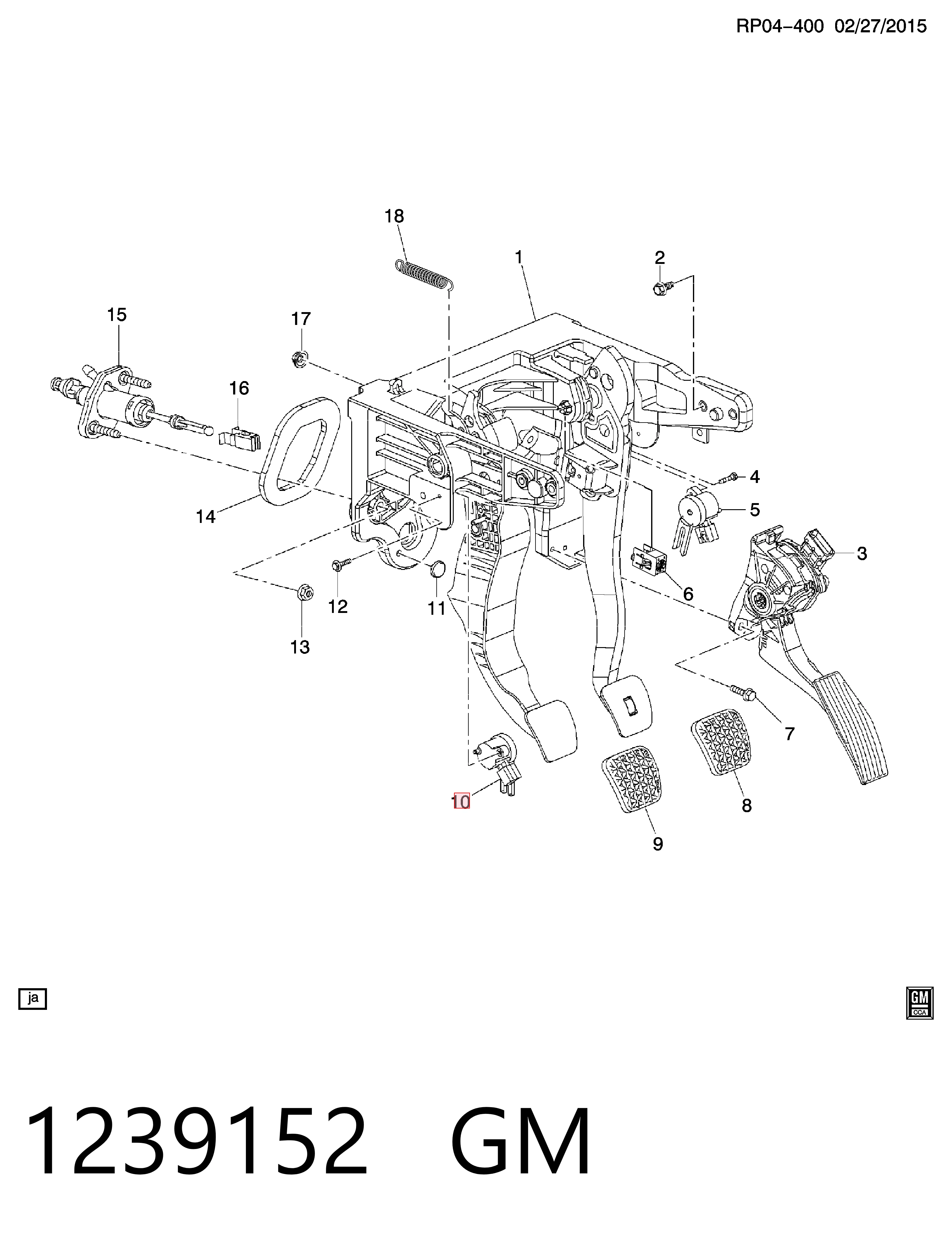 Датчик включения сцепления 13597418 Peugeot/Citroen