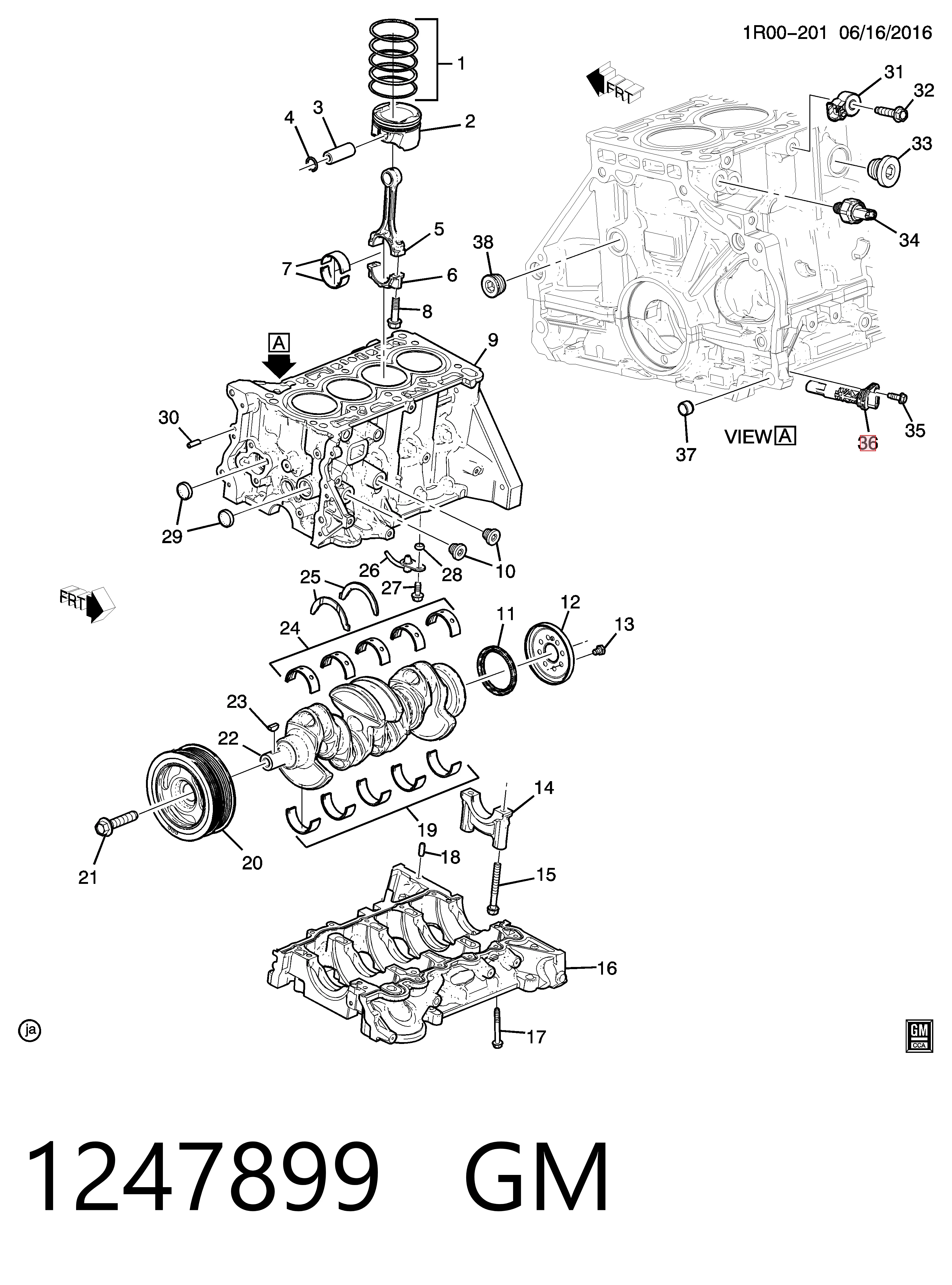  Датчик коленвала Opel Astra 