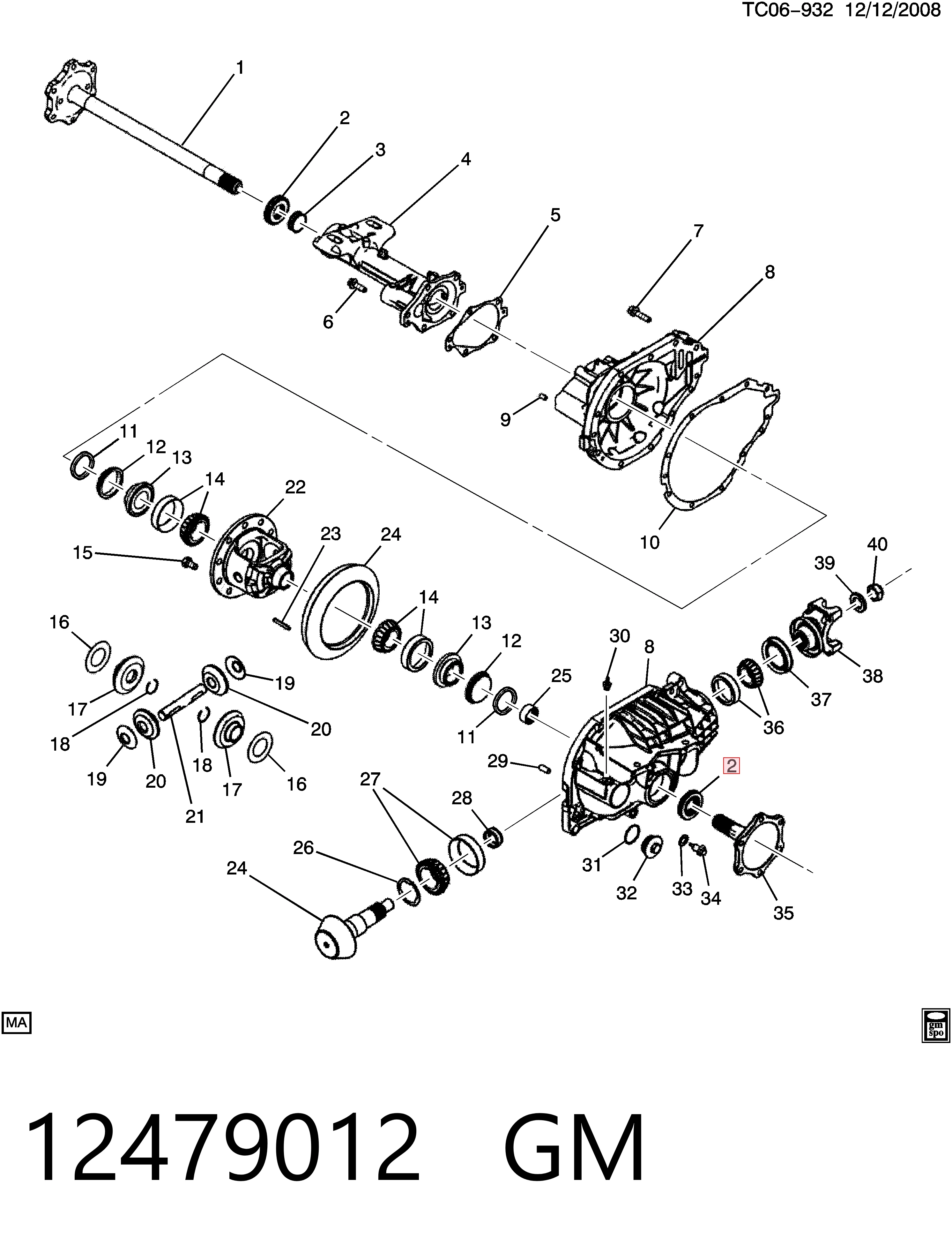 Сальник полуоси переднего моста Opel 12471591 цена, от 21.34 USD