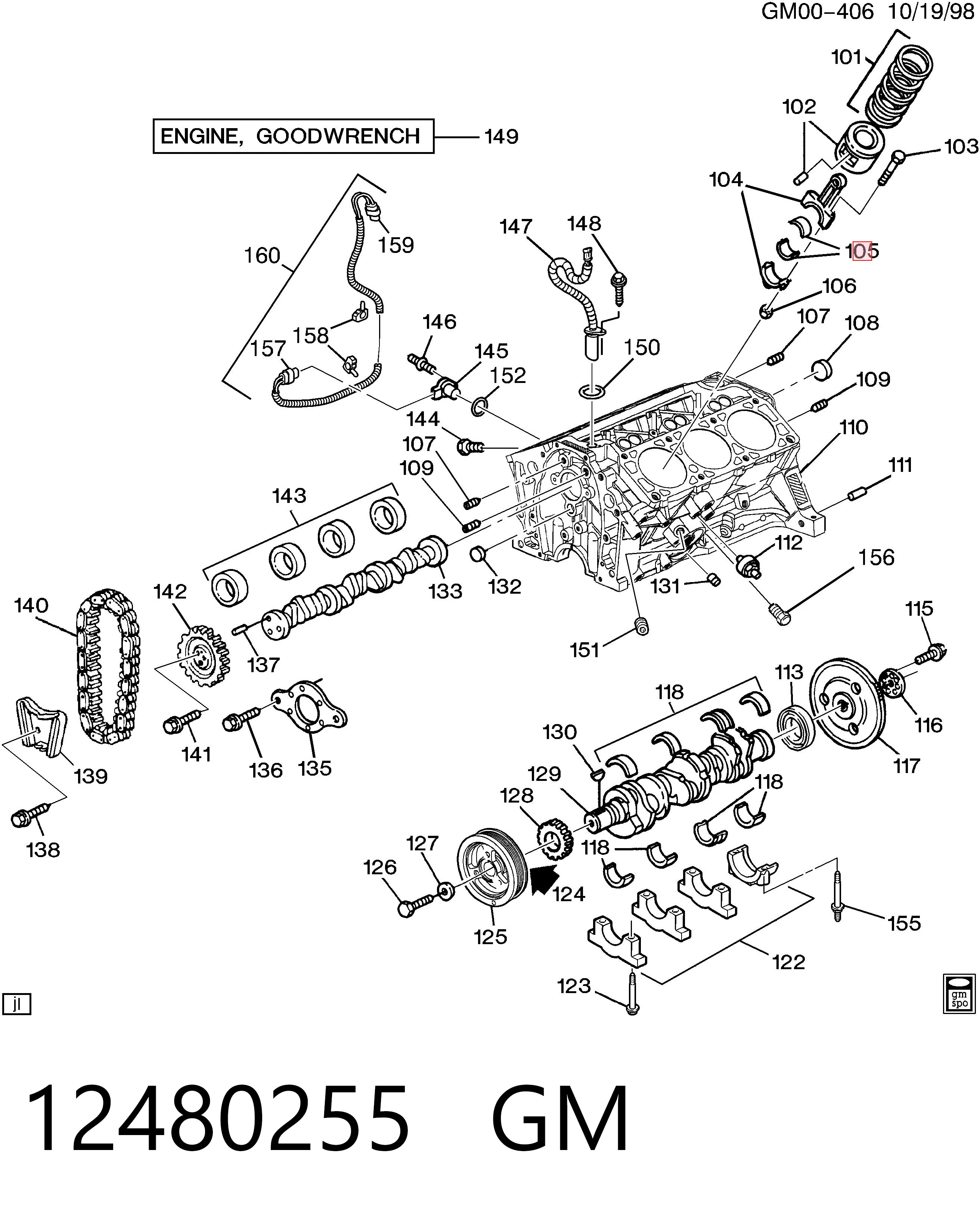 Шатунные вкладыши коленчатого вала Chevrolet Lumina APV минивэн (1990 - 1996) цена, от  USD
