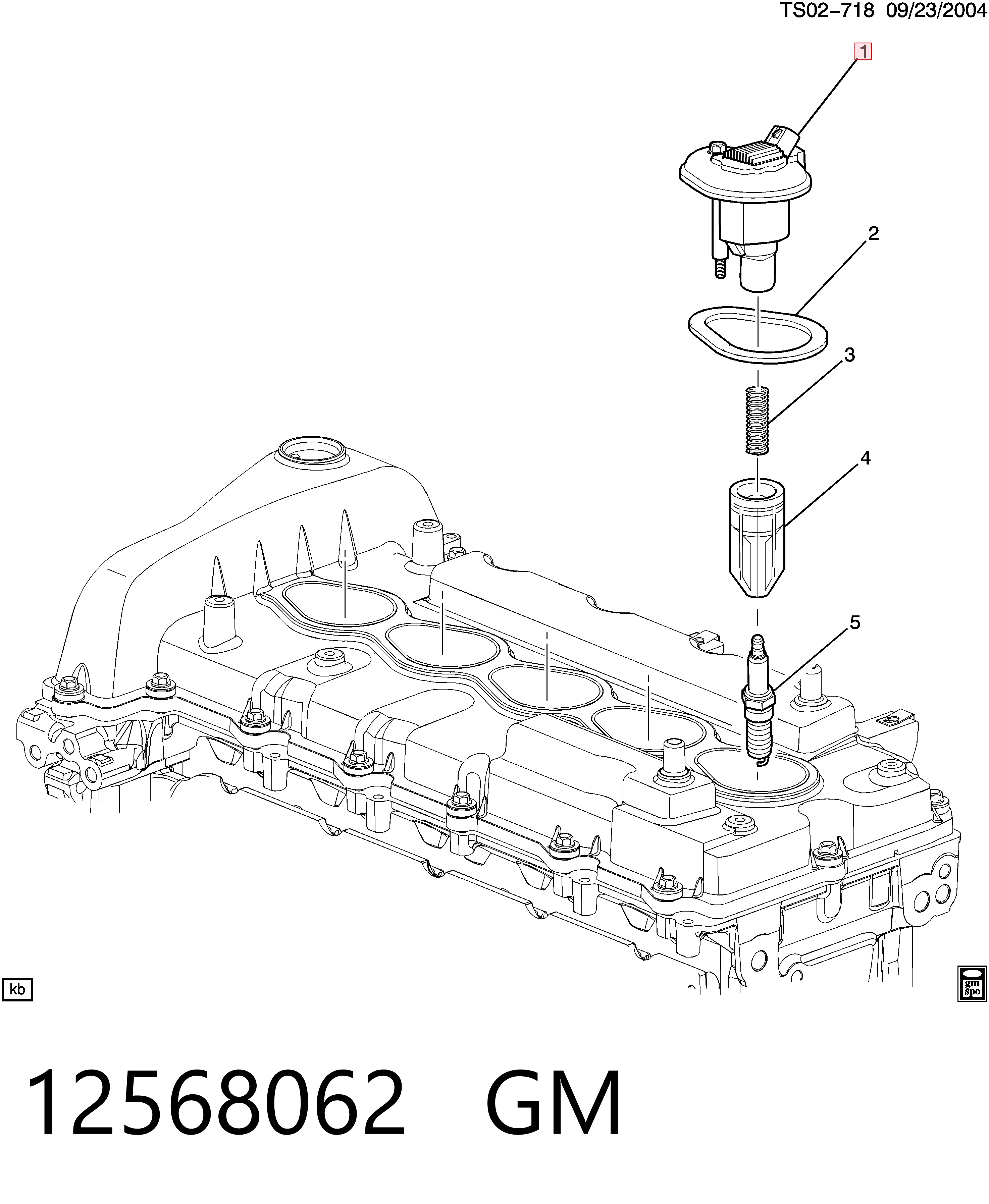 Катушка зажигания 19418994 Opel