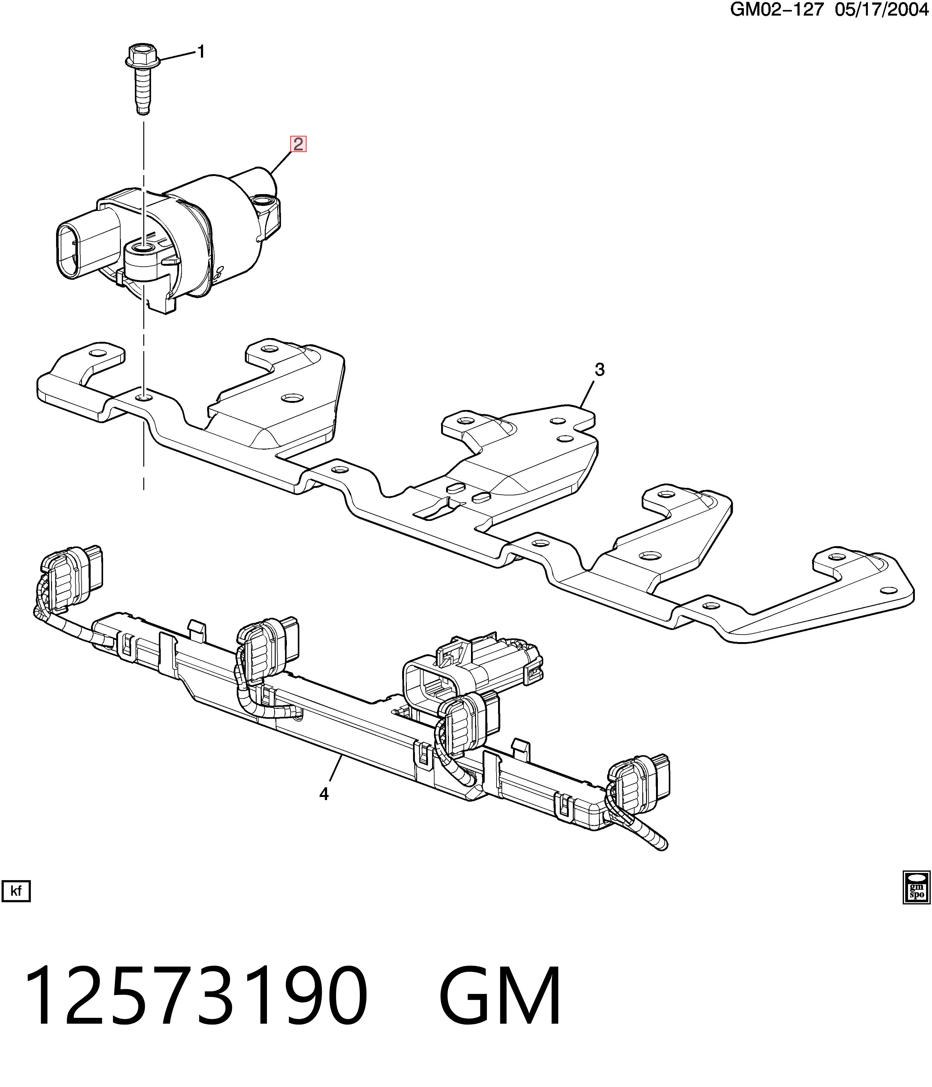 Катушка зажигания GM 12573190