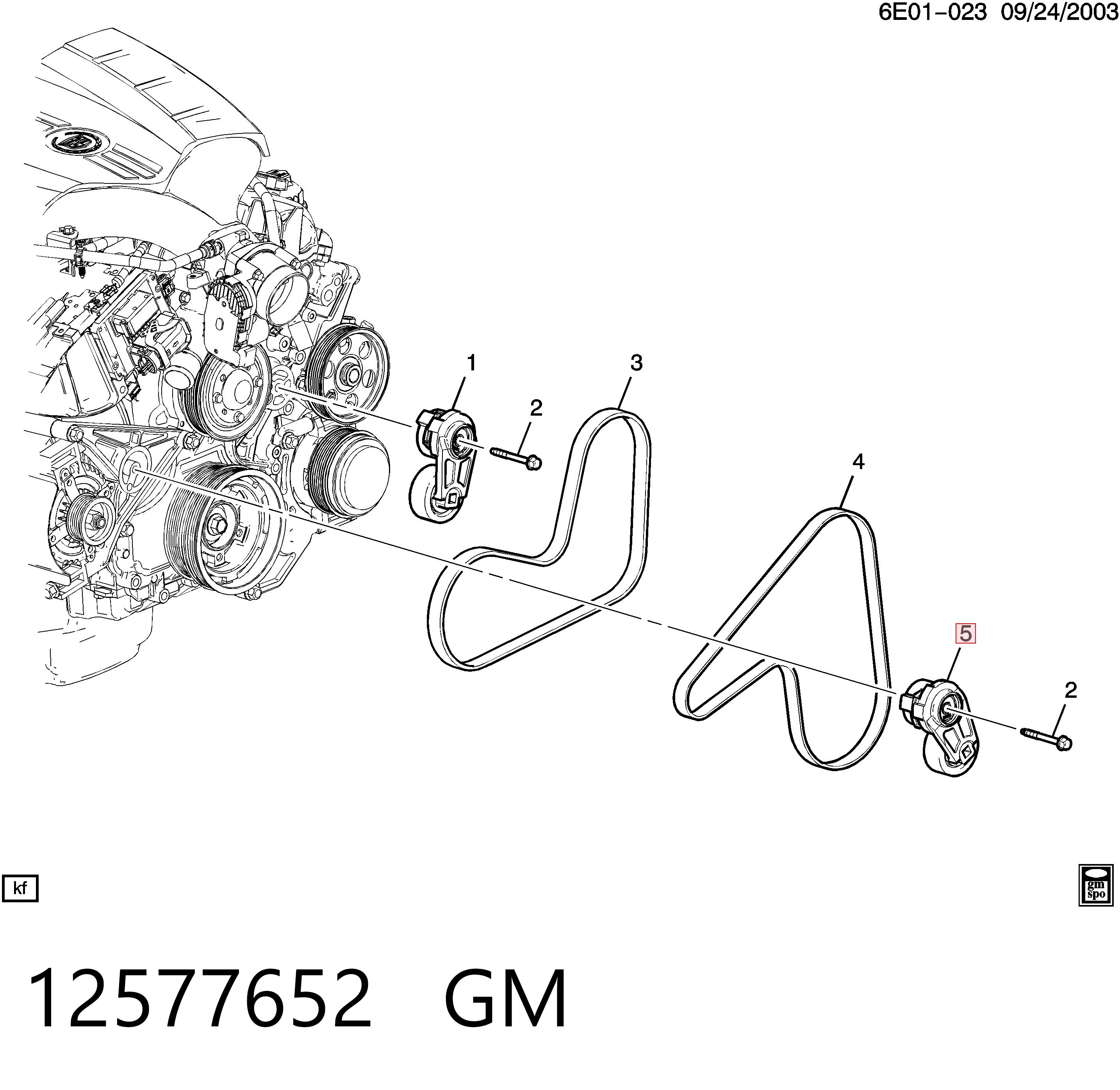 Роликовий модуль натяжителя ремня Cadillac CTS седан (2008 - 2014) цена, от 25.07 USD