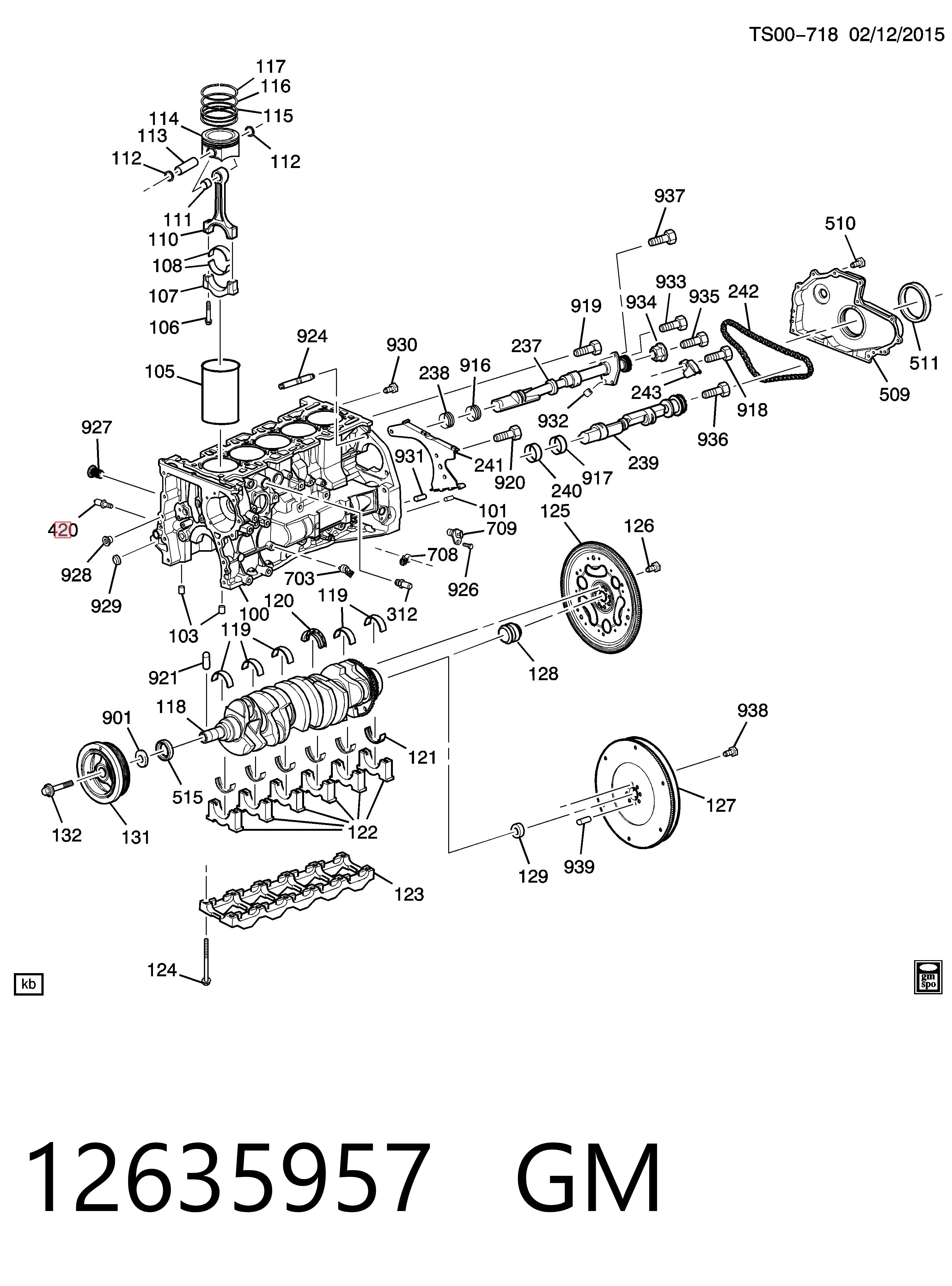 12635957 General Motors Датчик указателя давления масла
