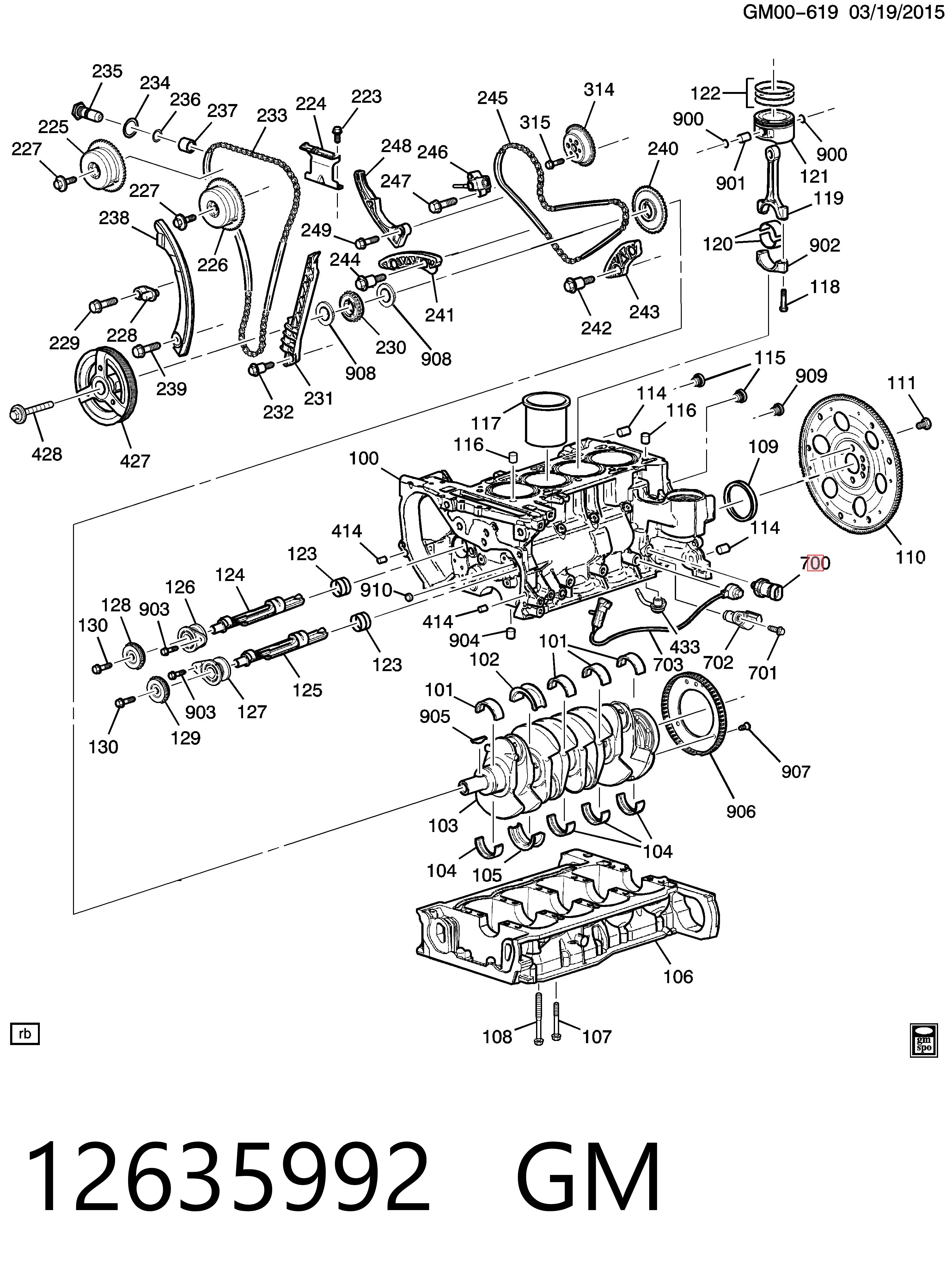 12635992 General Motors Датчик указателя давления масла