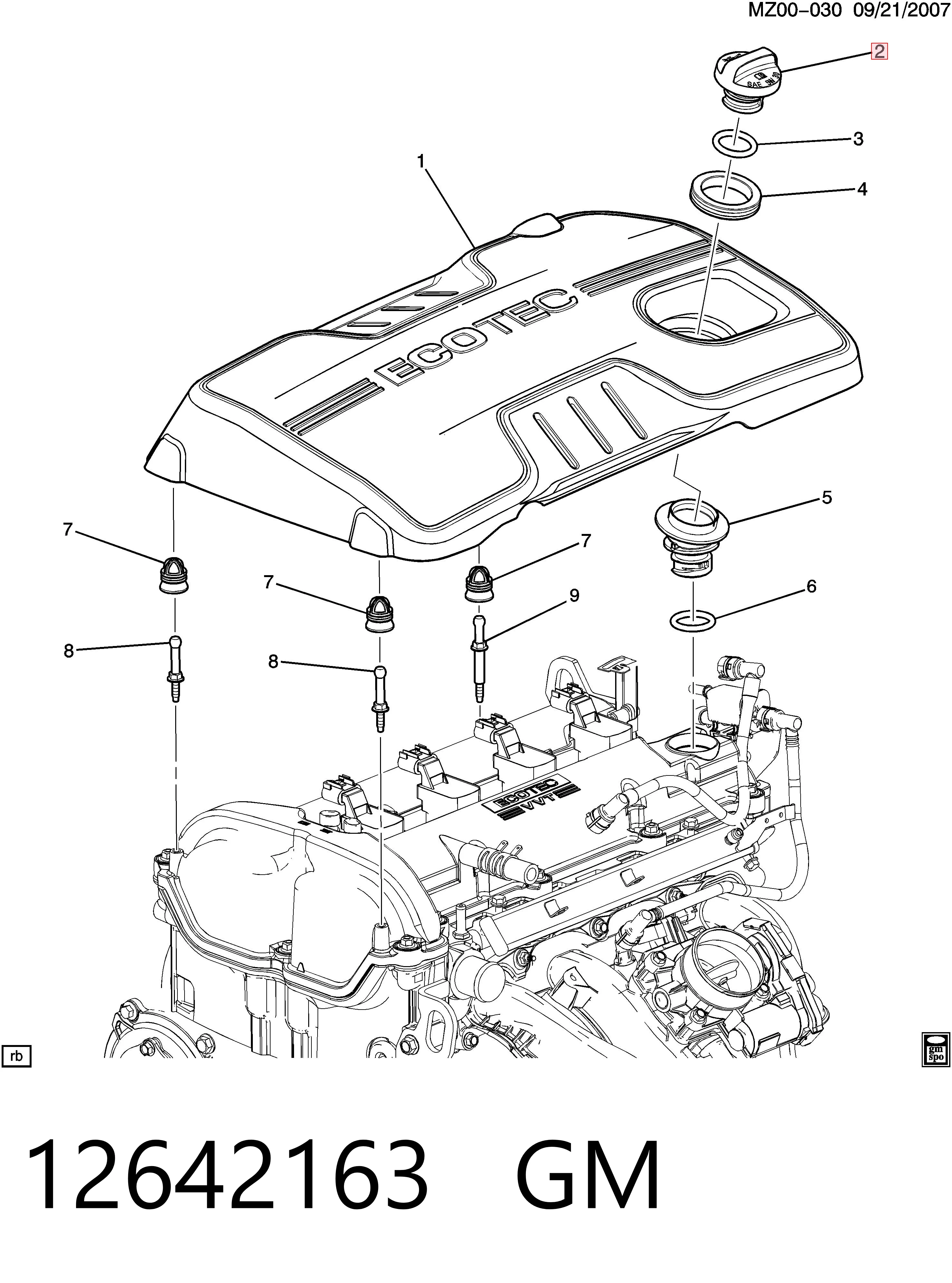 Крышка маслозаливной горловины 24454629 Peugeot/Citroen