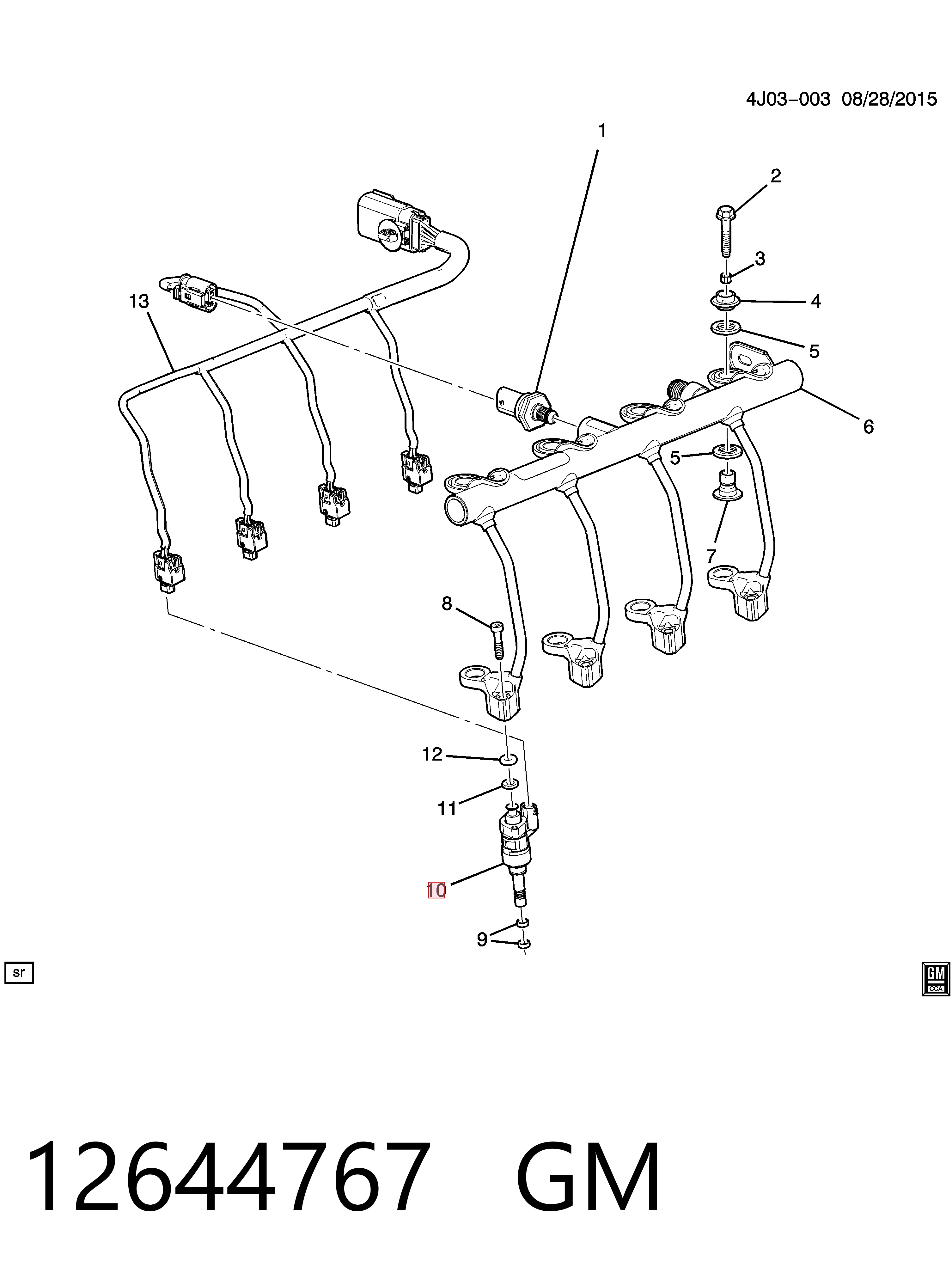FJ1293 Standard Топливные форсунки