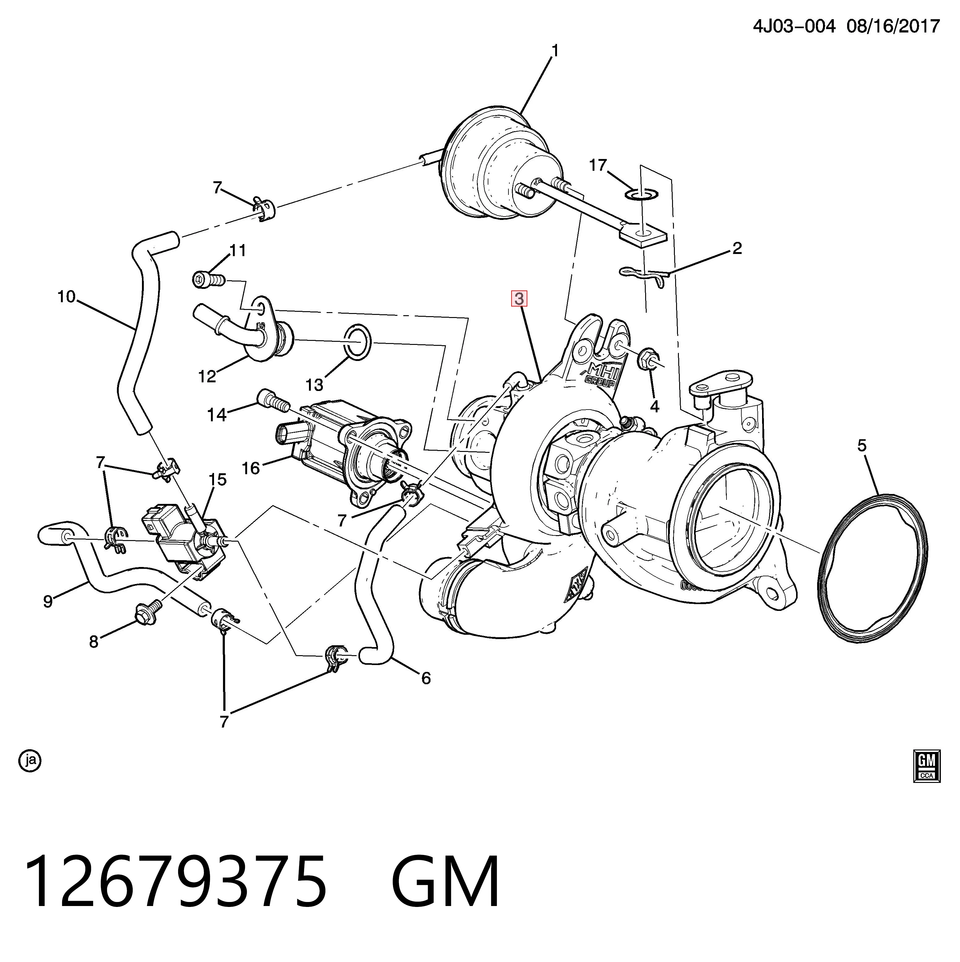 Купить 12685682 Peugeot/Citroen Турбоком