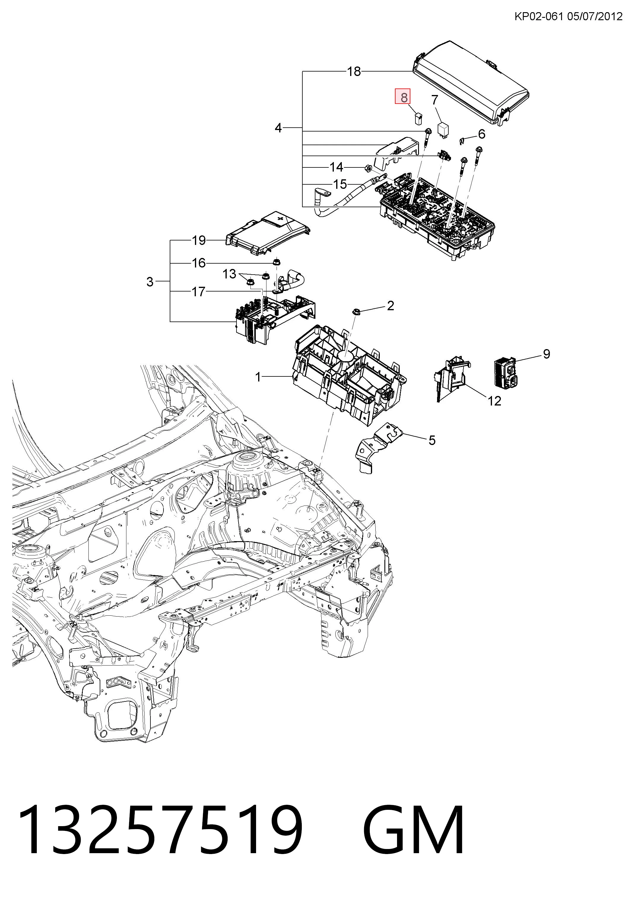 Купить 96377976 Opel Предохранители