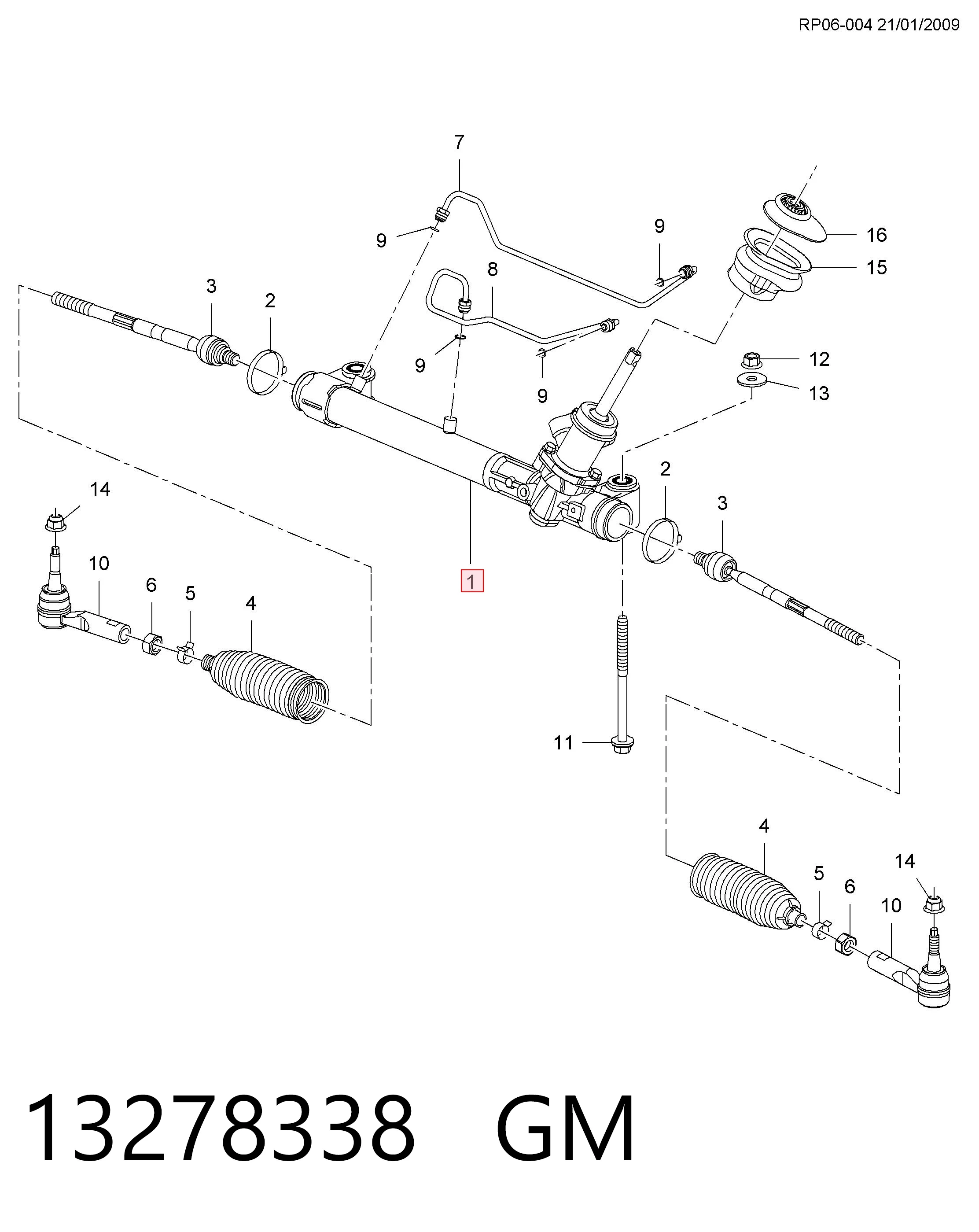 Купить Рулевая рейка Шевроле Круз  J300