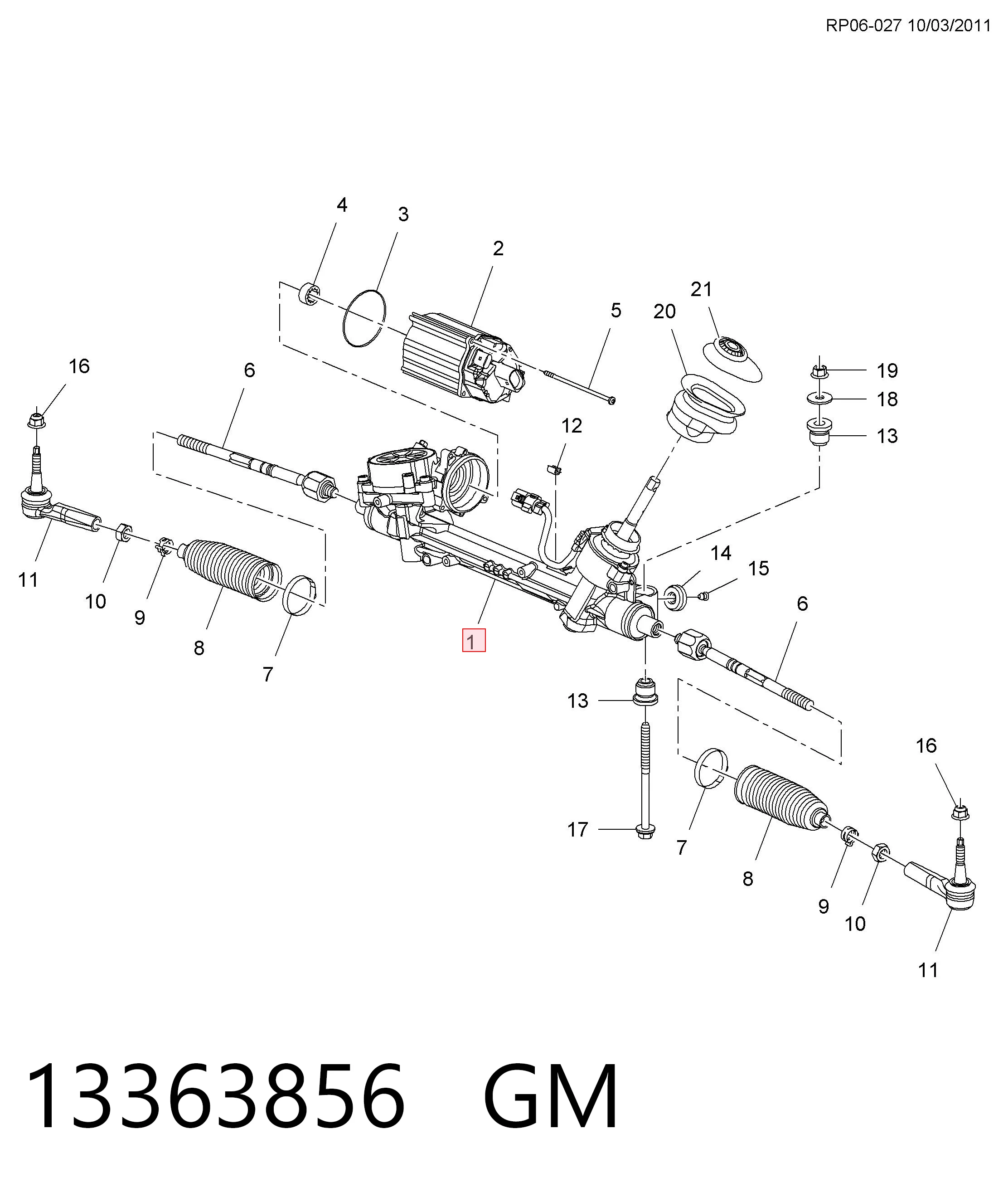 Управление рулевое в сборе на Opel Zafira C P12