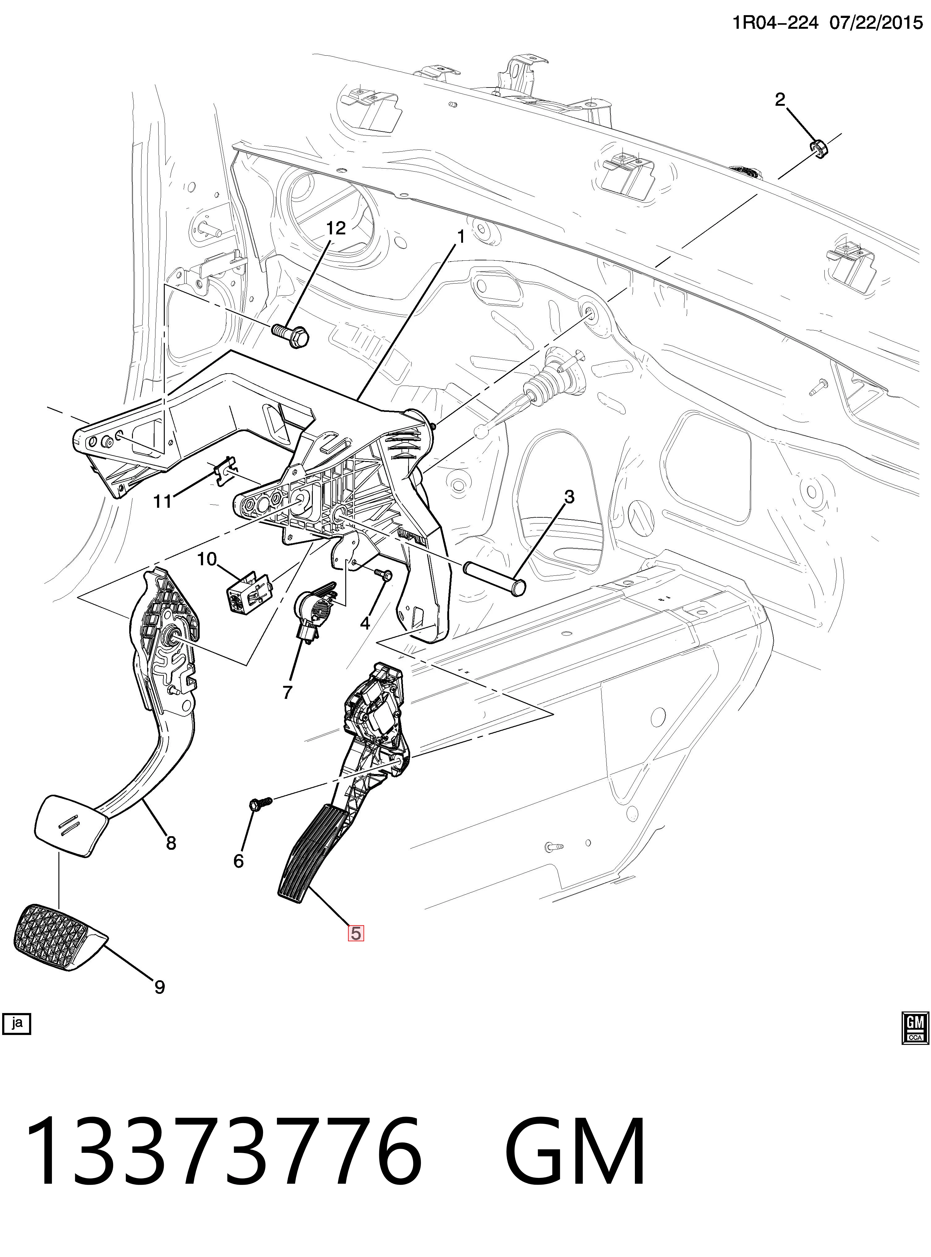 Педаль газа (акселератора) Chevrolet VOLT II хэтчбек (2015 - 2019) цена, от 25.34 USD