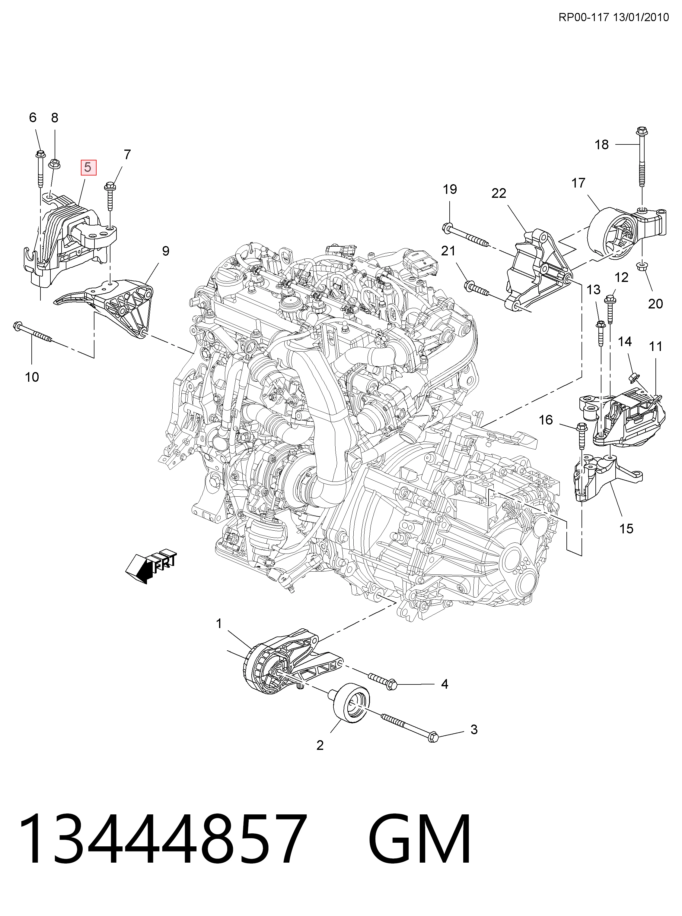 Подушка двигателя Peugeot/Citroen 13347450 цена, от 41.24 USD