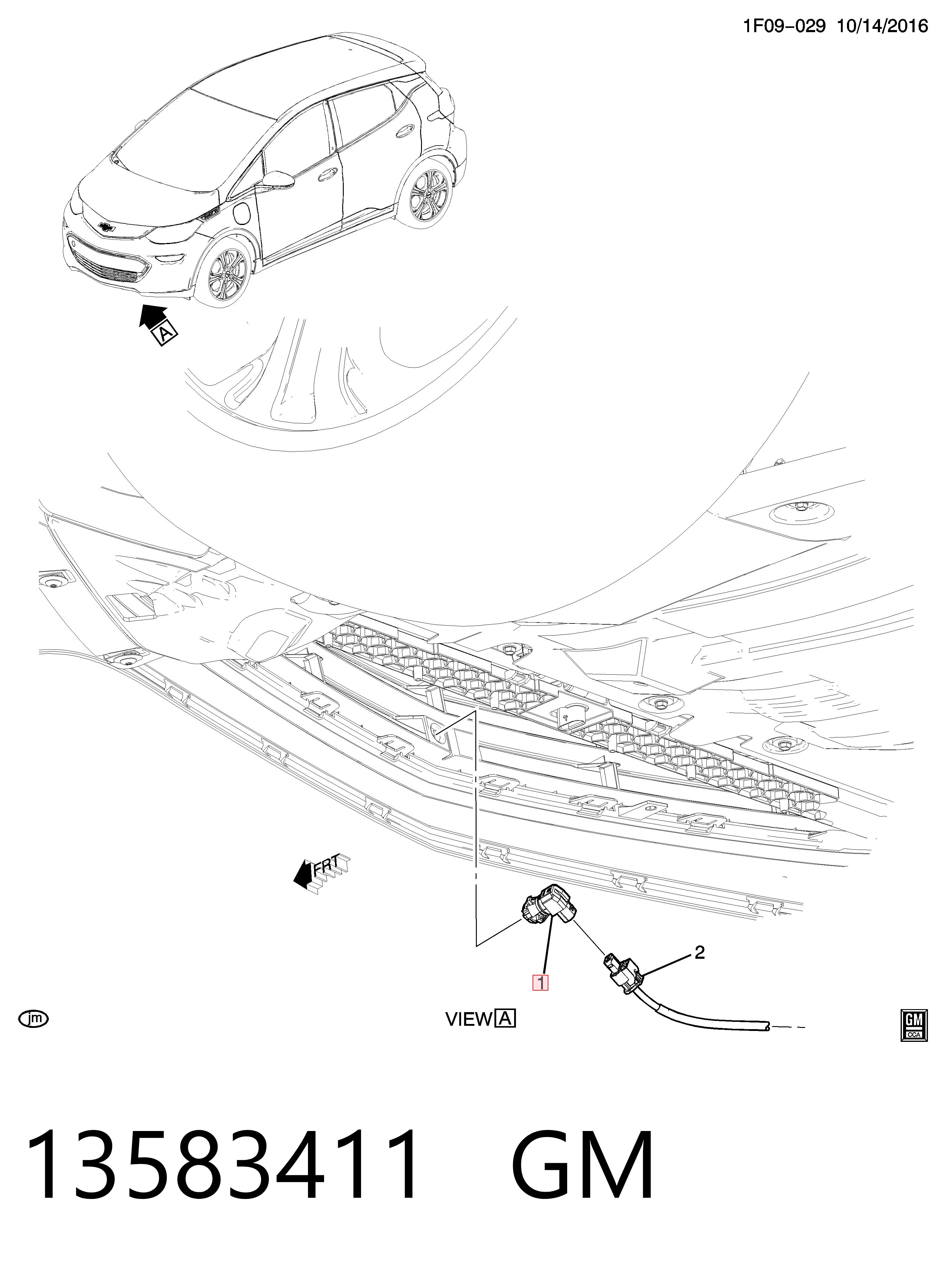 YR00518580 Peugeot/Citroen Датчик температуры окружающей среды