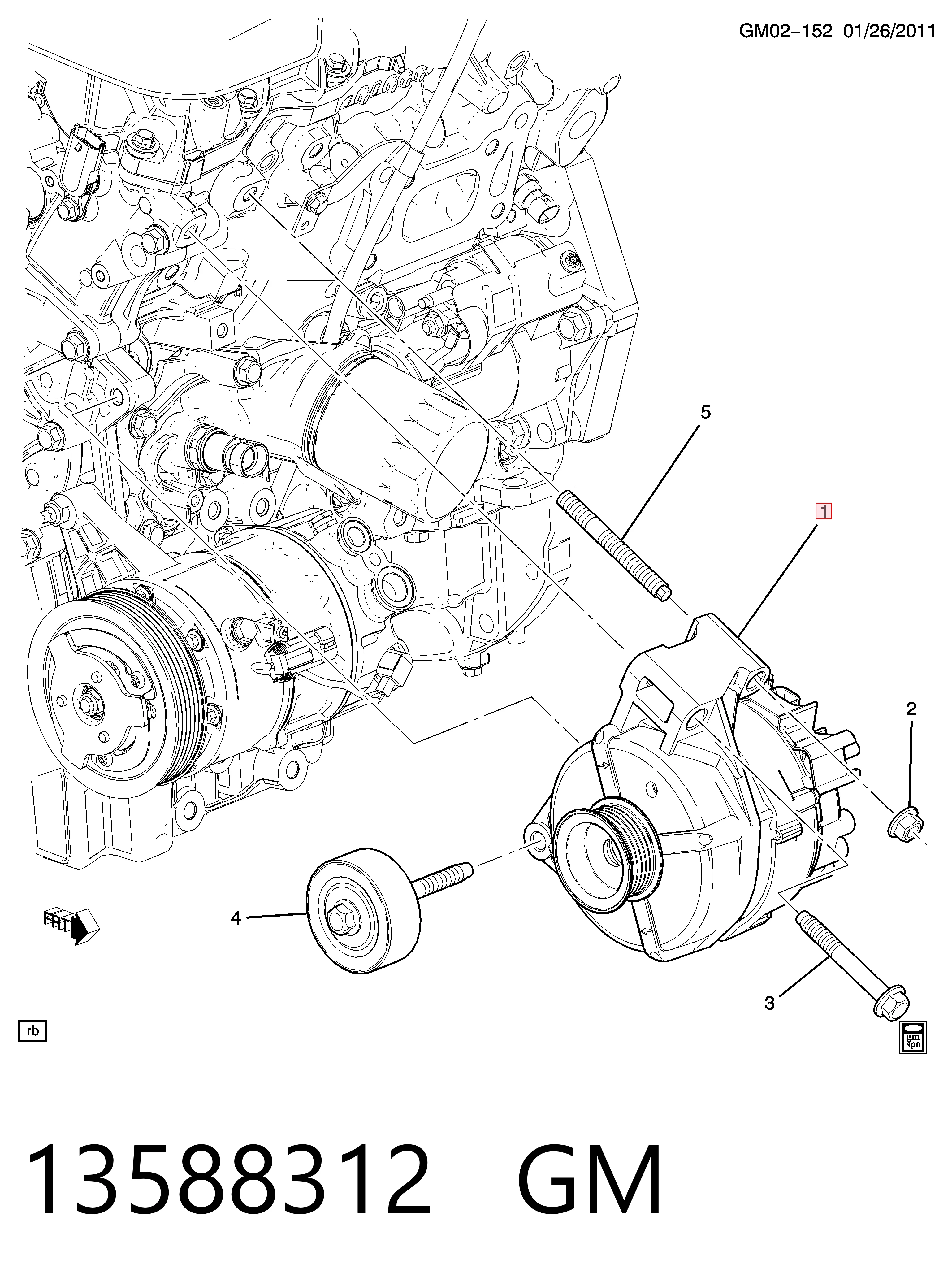 Генератор GM 13588312