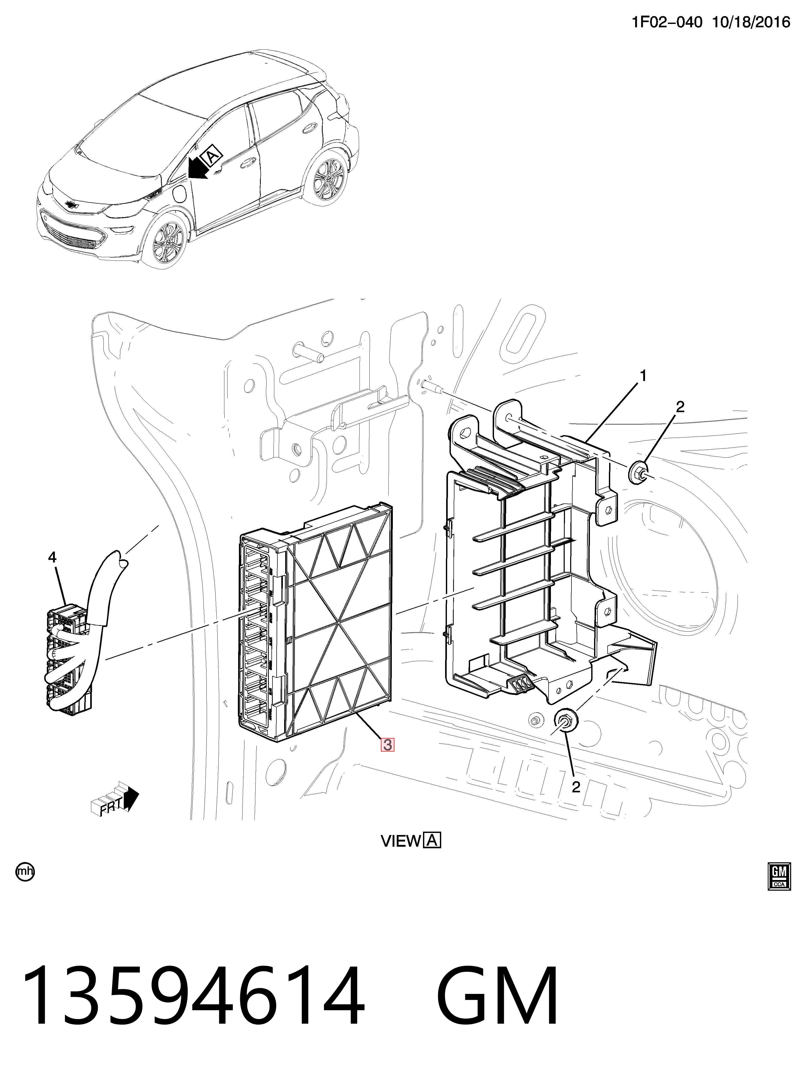 13594614 General Motors Блок управления систем комфорта