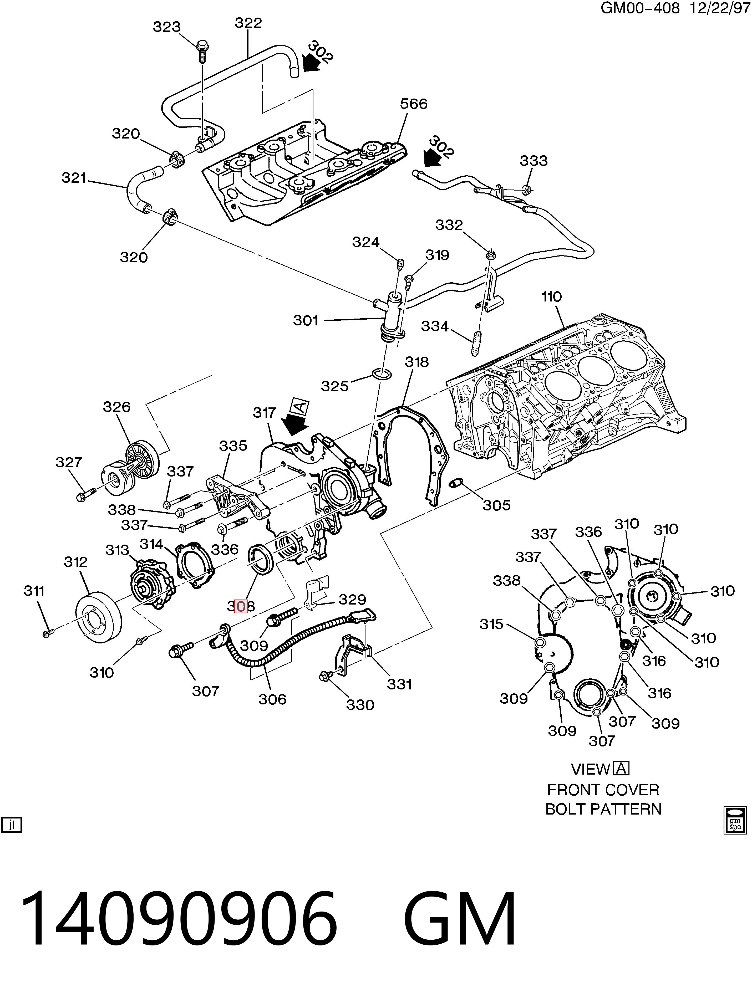 Сальник коленвала 10128316 Opel