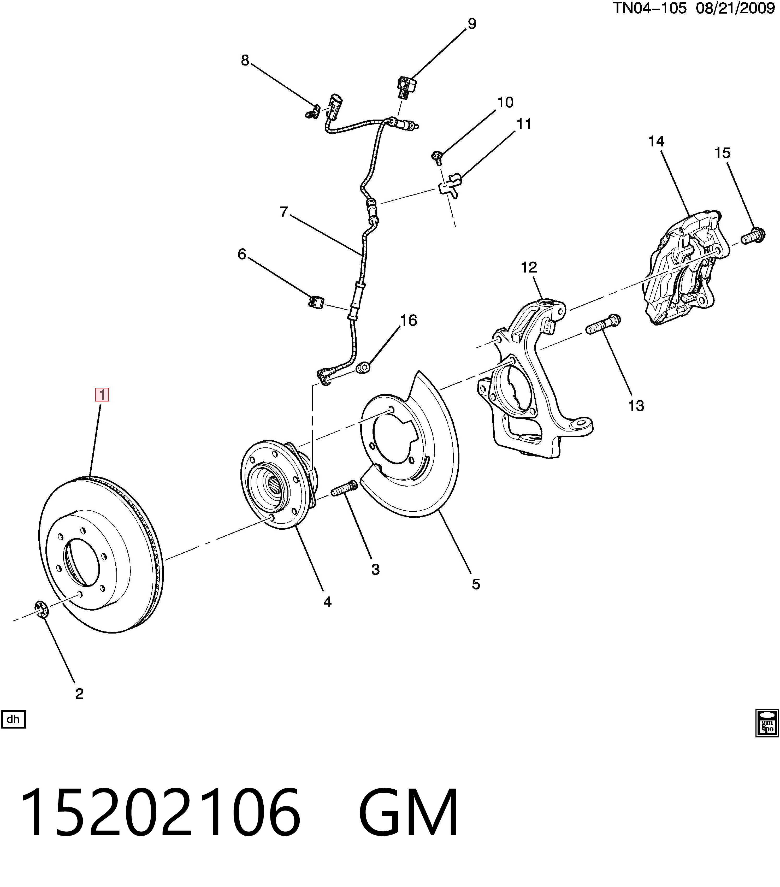 Тормоз дисковый передний Opel 19157437 цена, от 65.37 USD