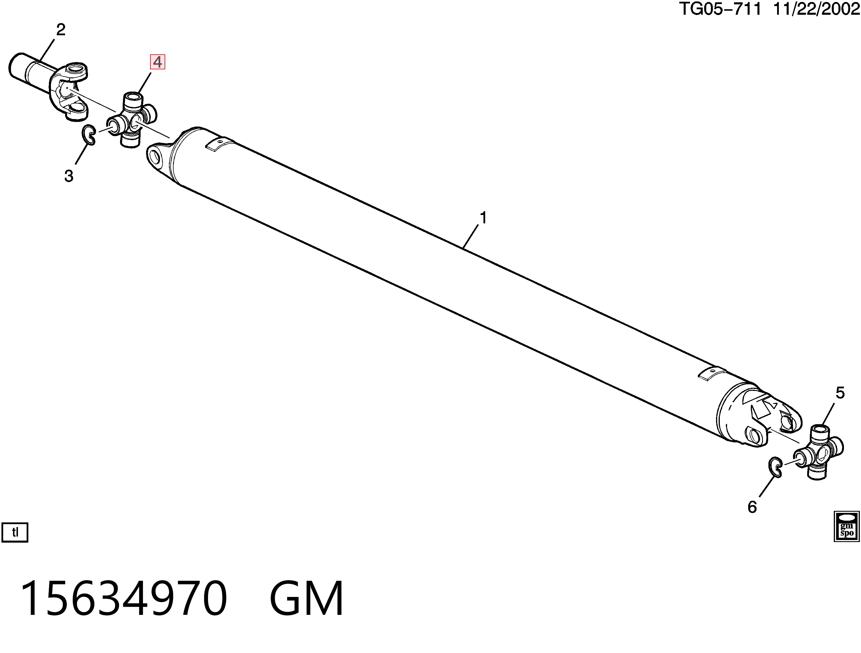 68065428AD Chrysler Крестовина карданного вала