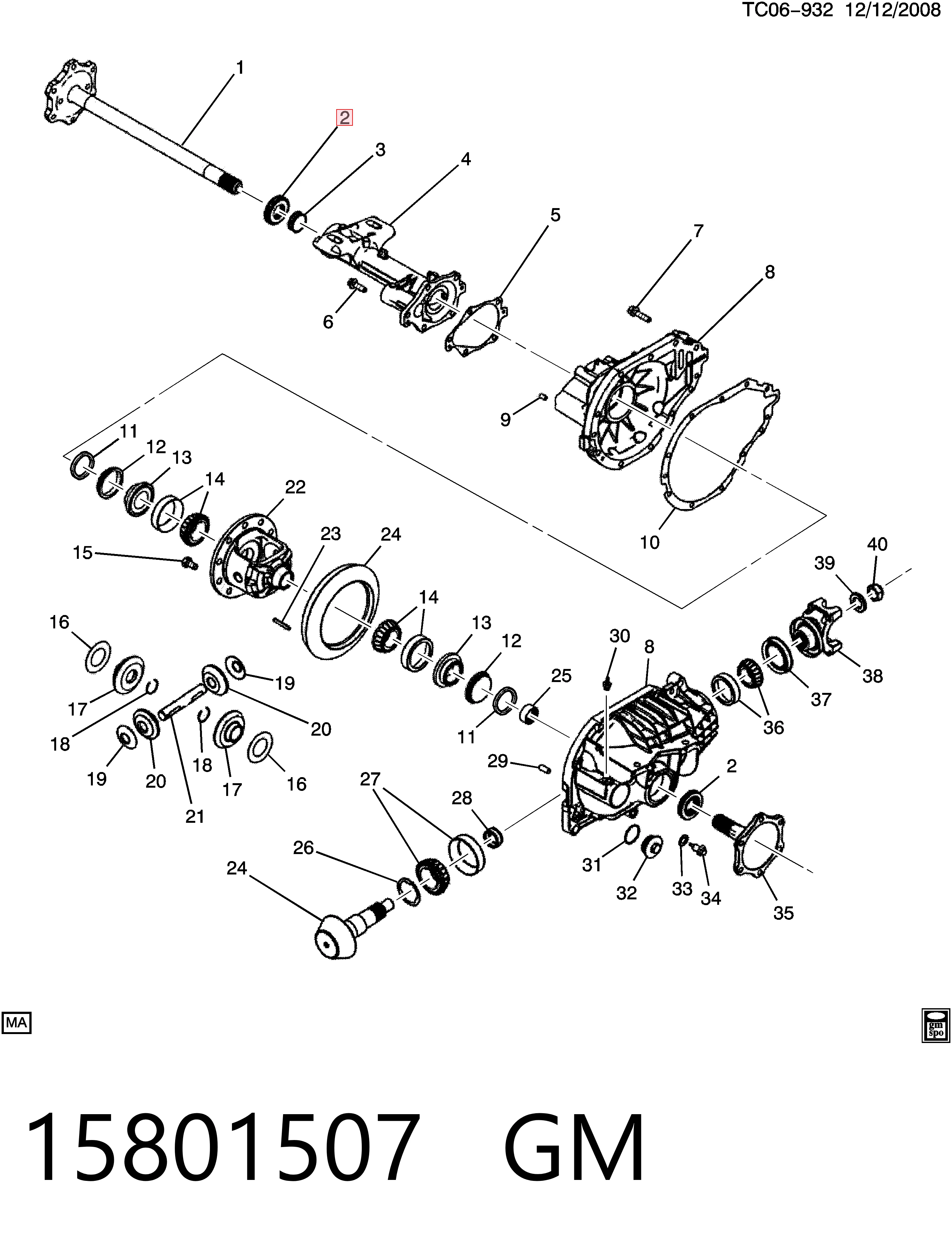 Сальник полуоси 12471591 Opel