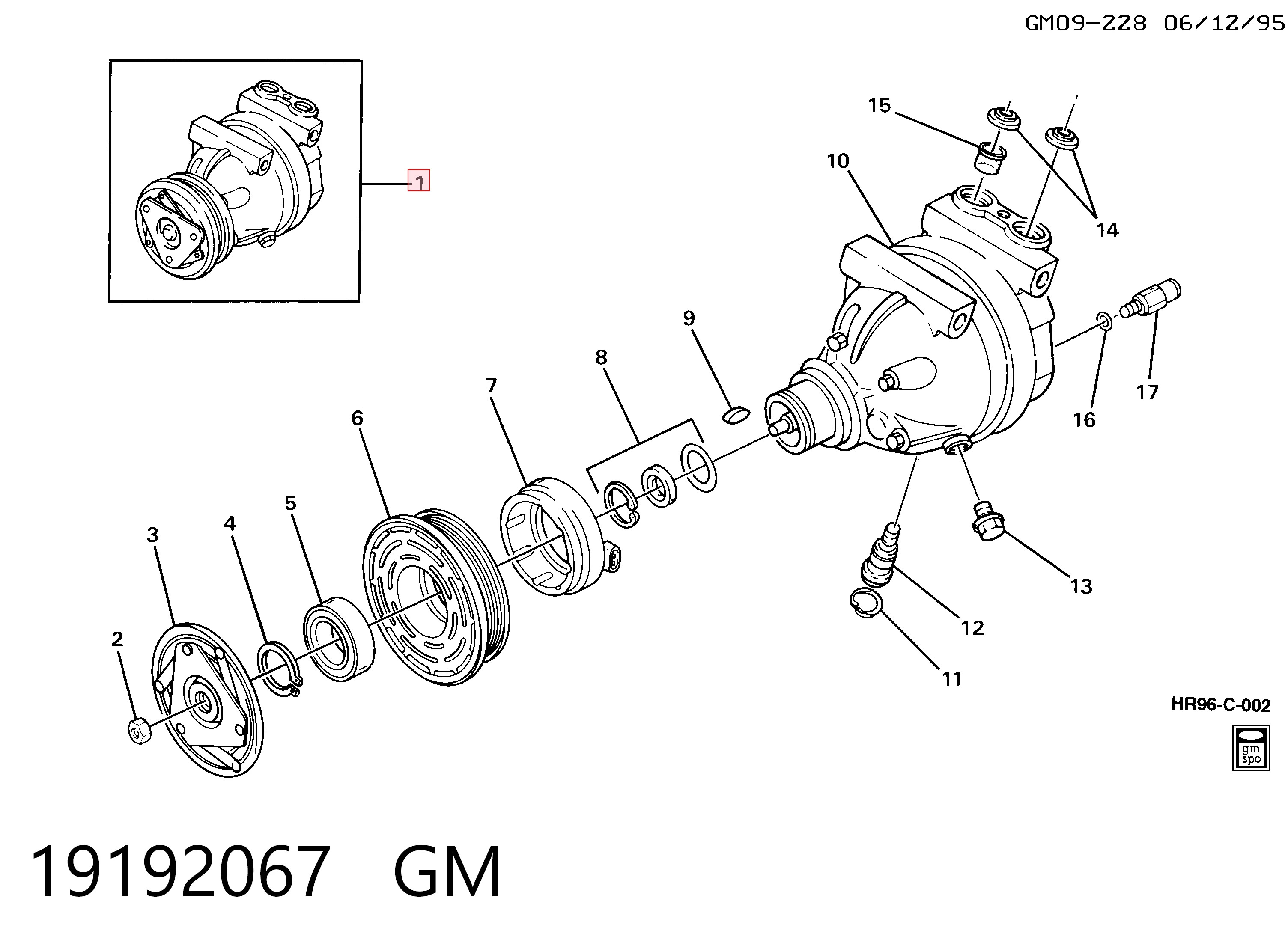Компрессор кондиционера Pontiac Trans Sport APV