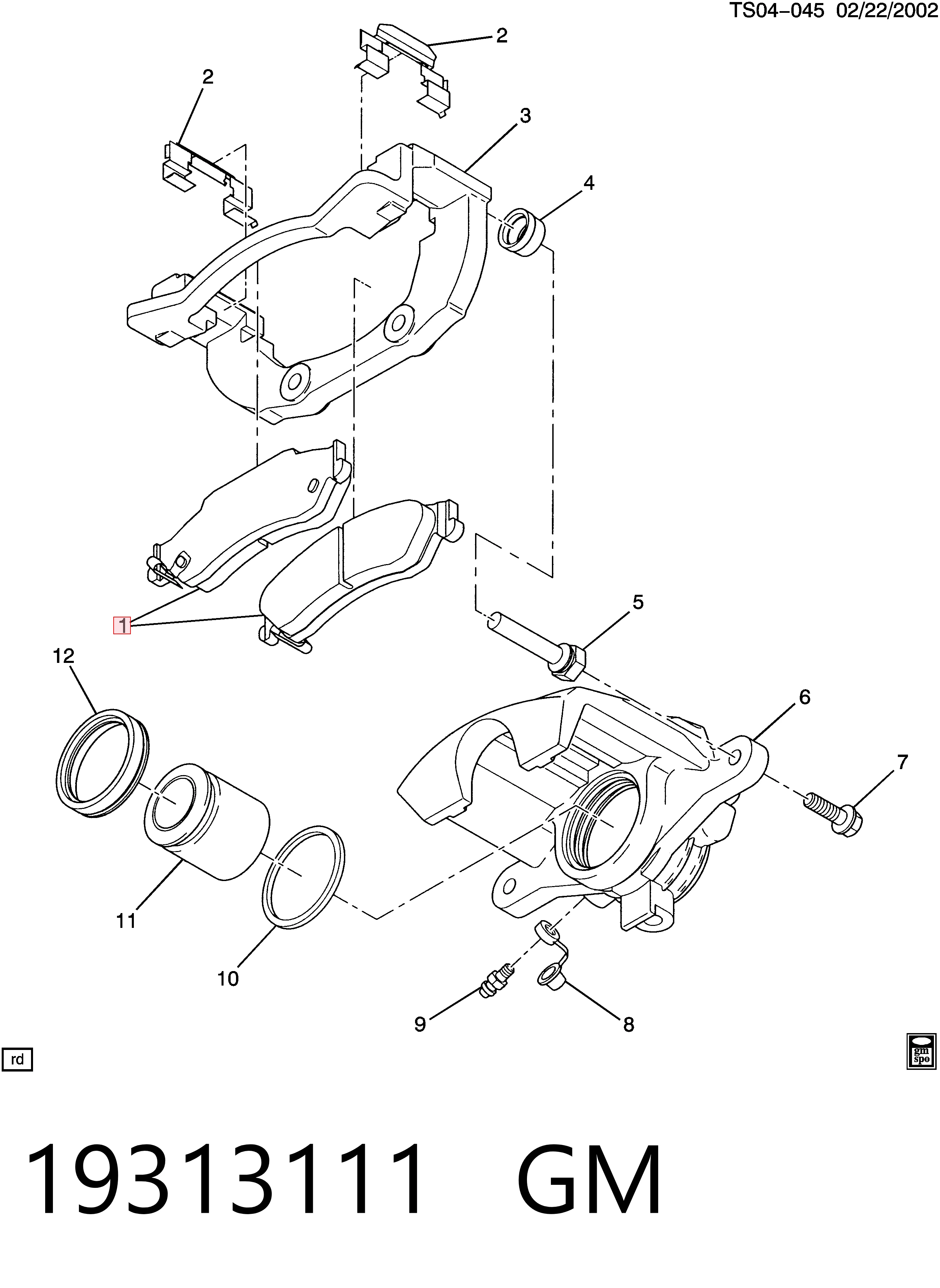 Купить 25997338 Opel Колодки тормозные задние, дисковые